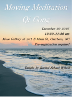 Rachel E Schaal Wilson Moving Meditation Qi Gong with Rachel ( Dec 20th , 10.30 am - 11.30  am  )