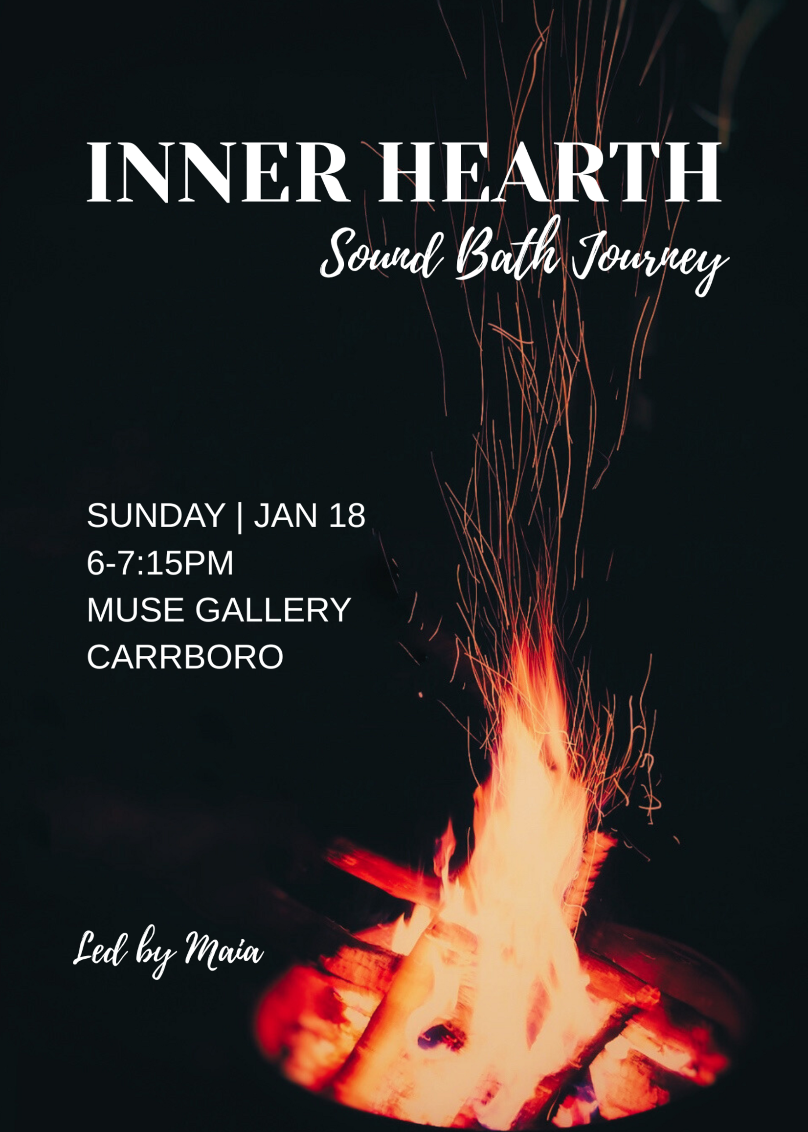 Inner Hearth: A Sound Bath Journey with Maia (Jan 18, 2026)