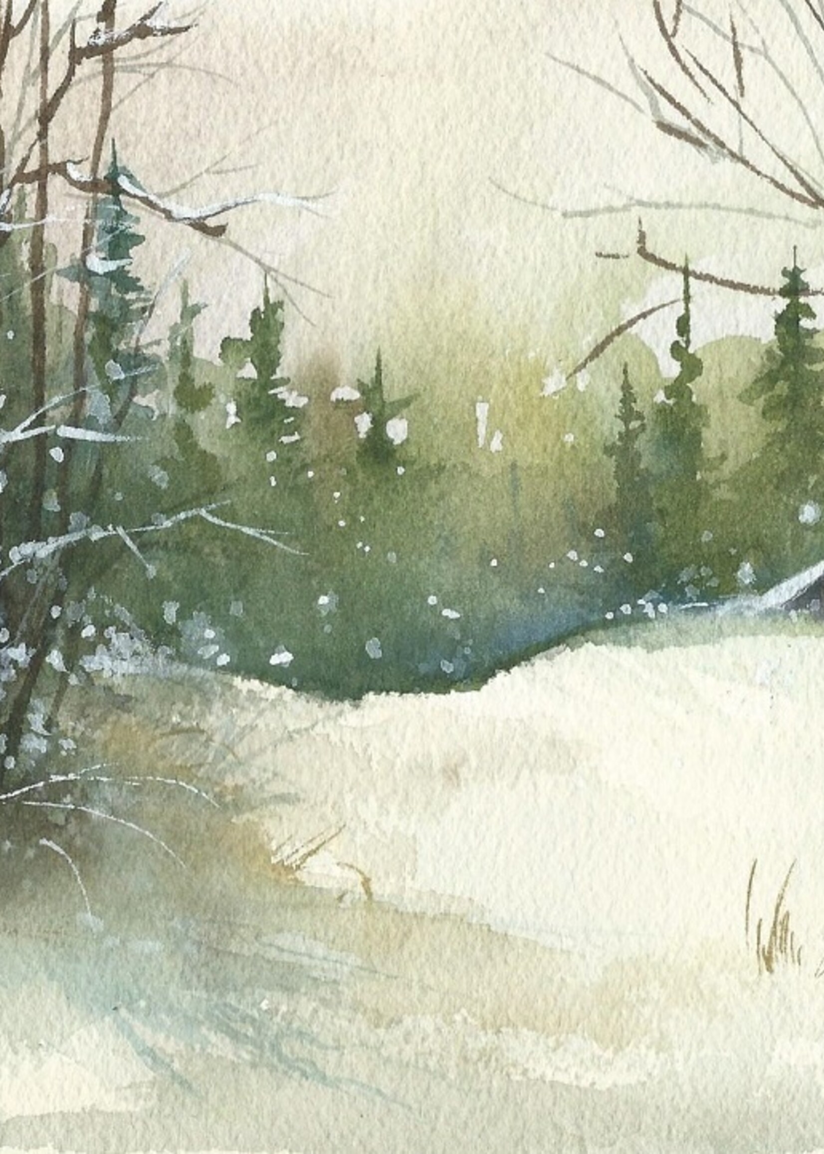 Viktor Kramarenko Sheltered by the Snow 6 x  9 | Muse Gallery