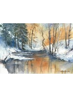Viktor Kramarenko | Winter Reflections | 7 x 10 | Muse Gallery