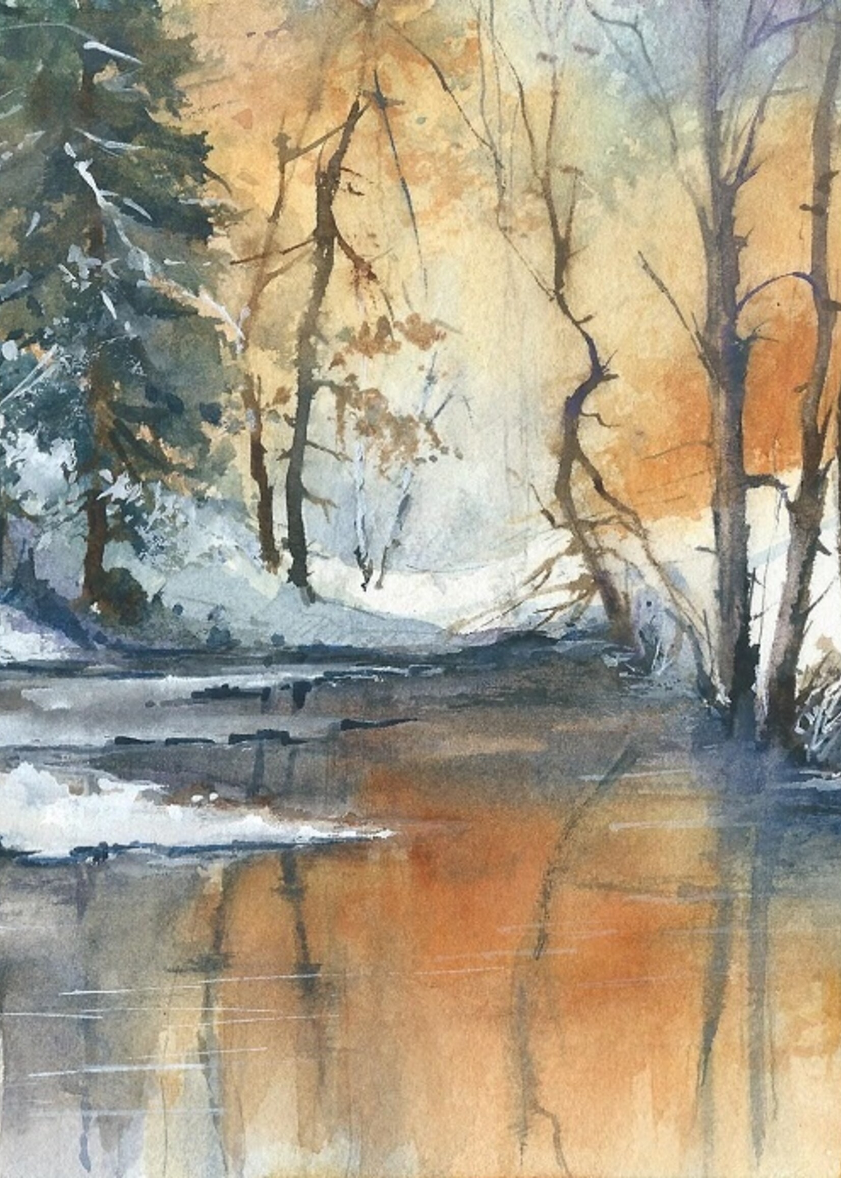 Viktor Kramarenko Winter Reflections 7 x 10 | Muse Gallery