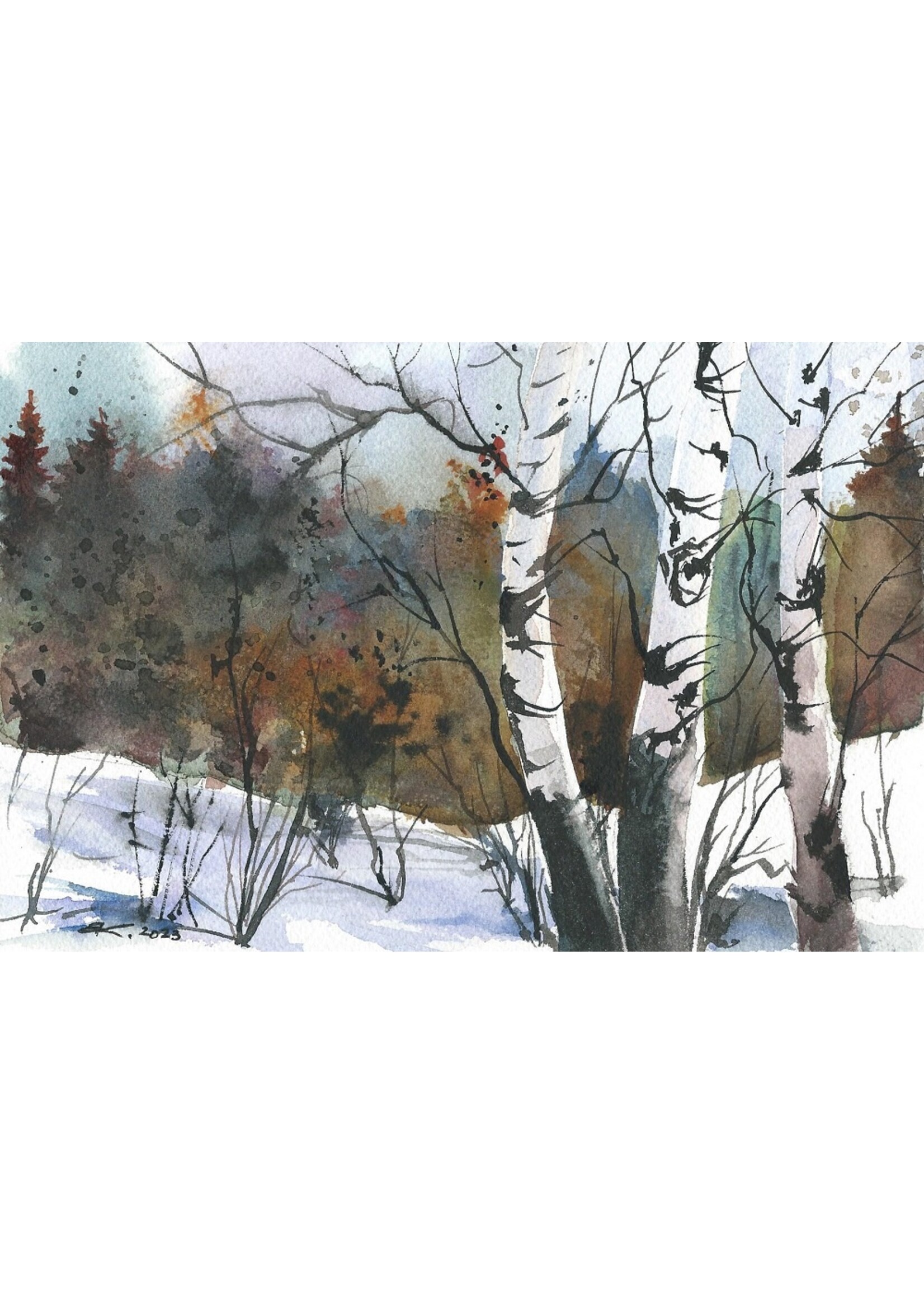 Viktor Kramarenko | The Silent Grove | 6 x 9 | Muse Gallery