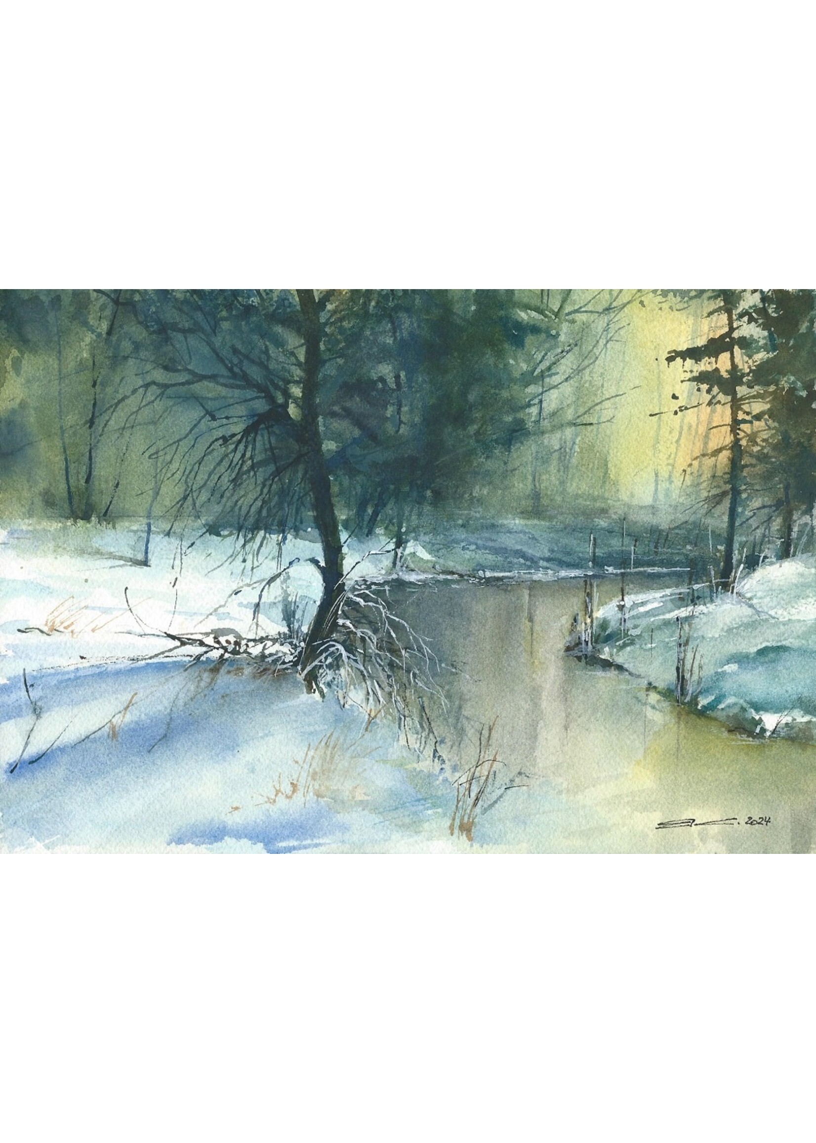 Viktor Kramarenko | Evergreen Fog | 7 x 10 | Muse Gallery