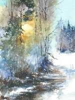 Viktor Kramarenko Dawn's Quiet Veil 6 x 9 | Muse Gallery