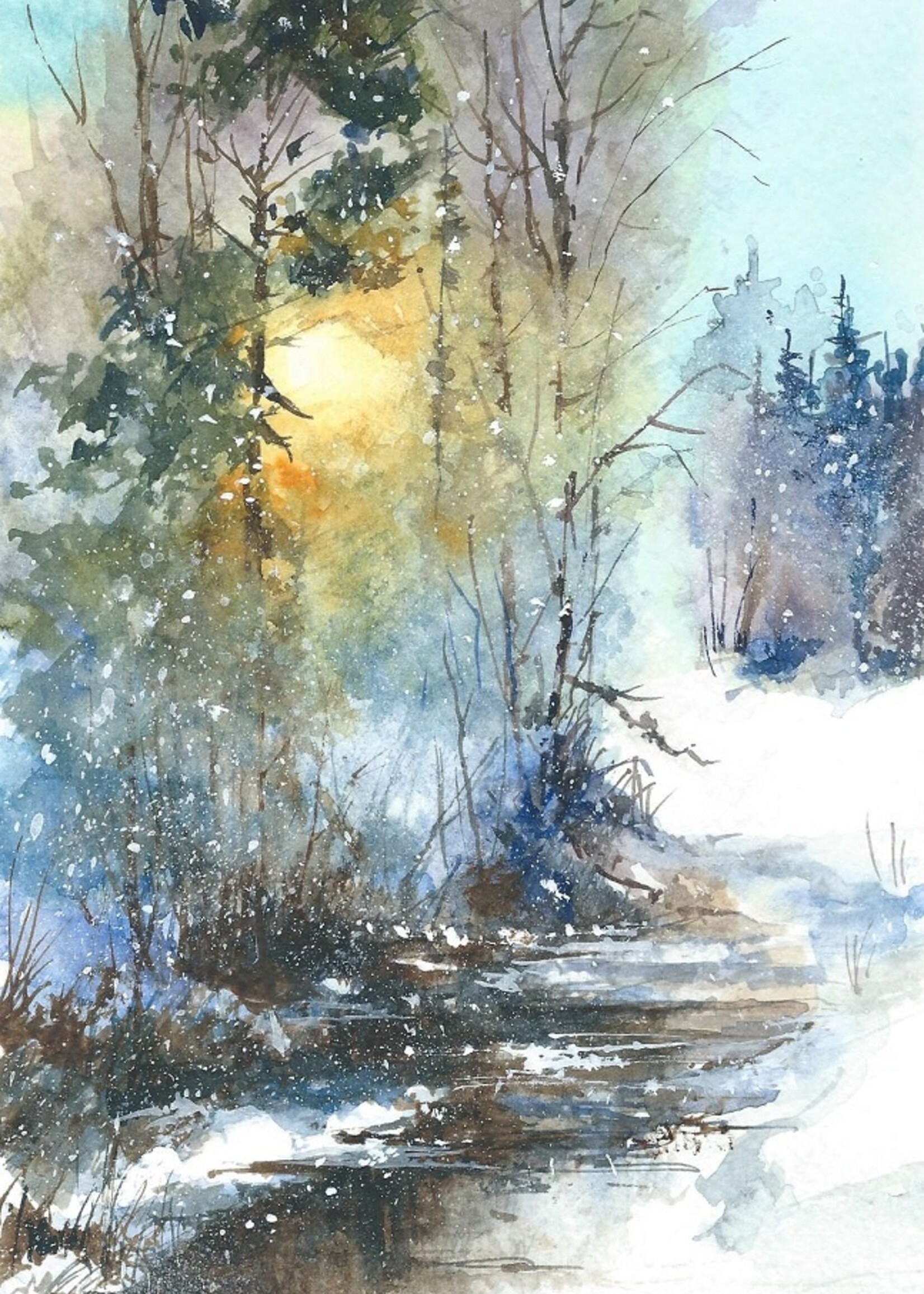 Viktor Kramarenko Dawn's Quiet Veil 6 x 9 | Muse Gallery