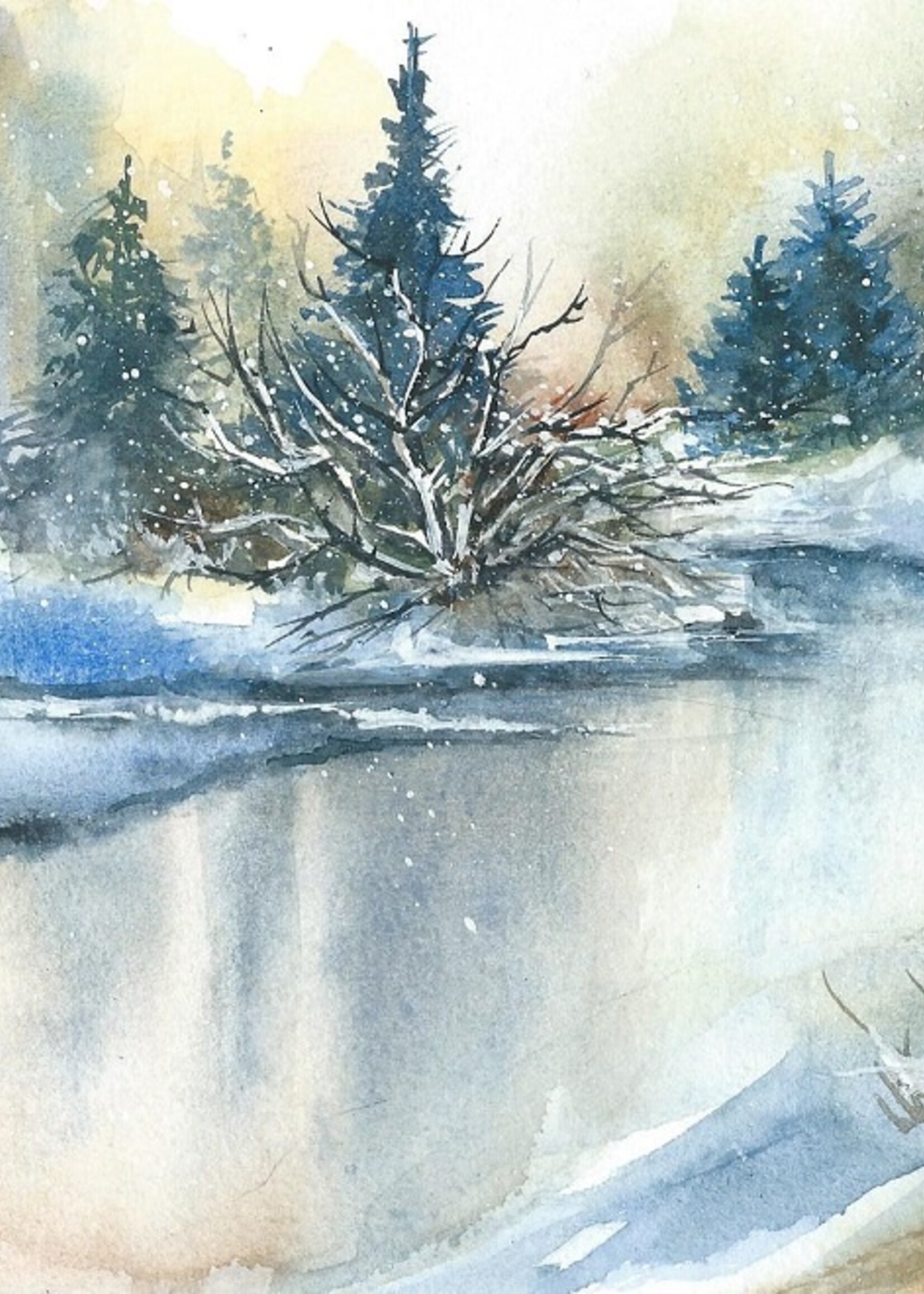 Viktor Kramarenko Where the Pines Reflect 6 x 9 | Muse Gallery