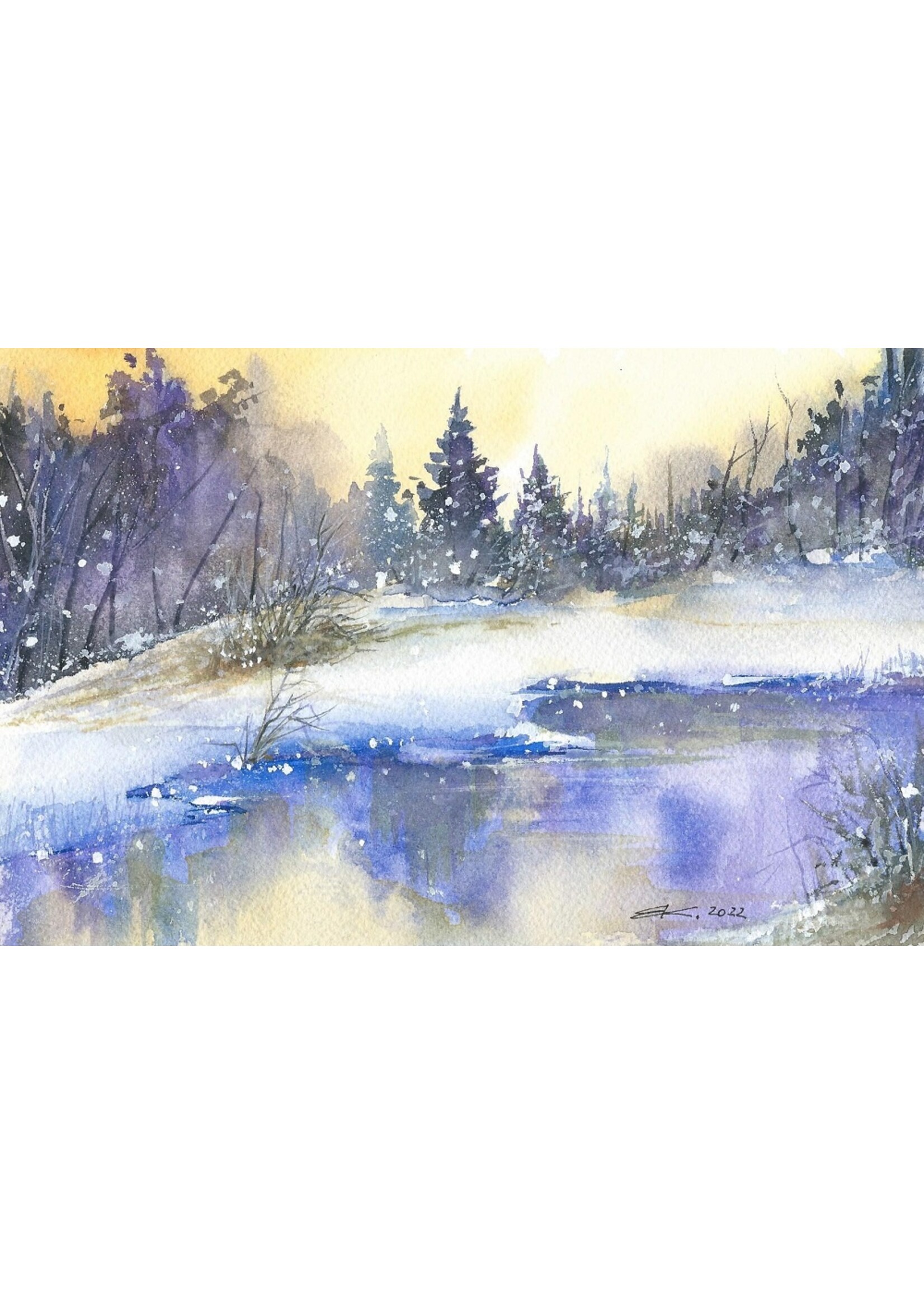 Viktor Kramarenko | Soft Winter Glow | 6 x 9 | Muse Gallery