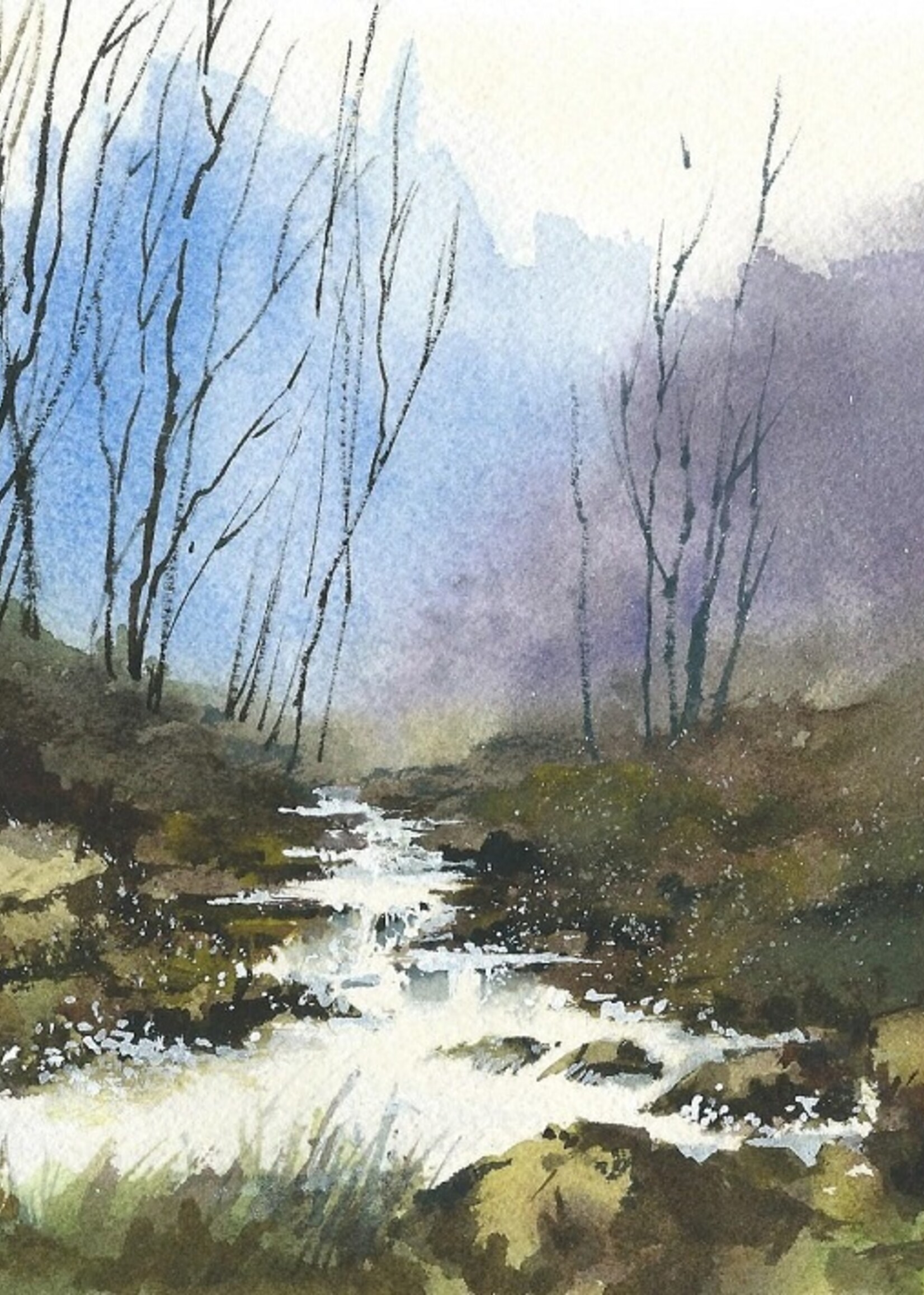 Viktor Kramarenko First Thaw in the Valley 6 x 9 | Muse Gallery