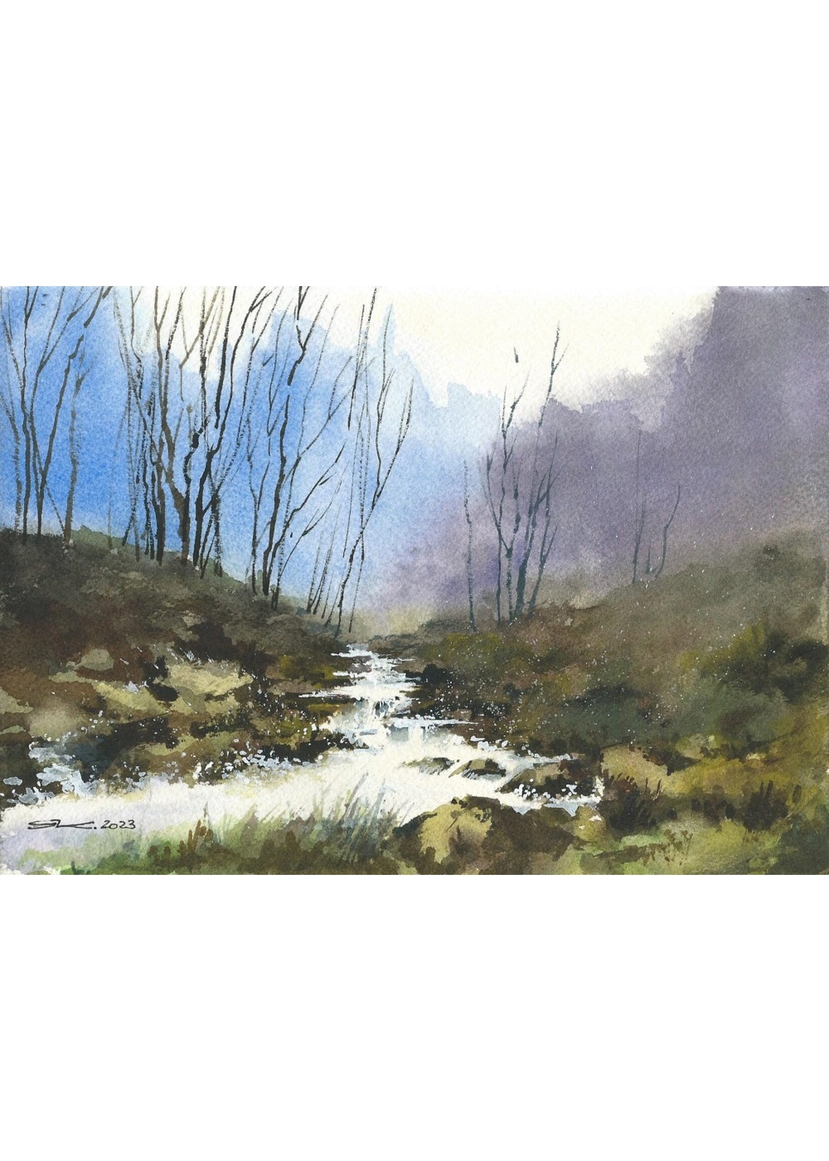 Viktor Kramarenko | First Thaw in the Valley | 6 x 9 | Muse Gallery