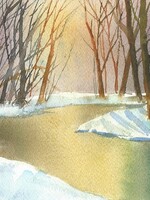 Viktor Kramarenko Luminous Twilight 6 x 9 | Muse Gallery