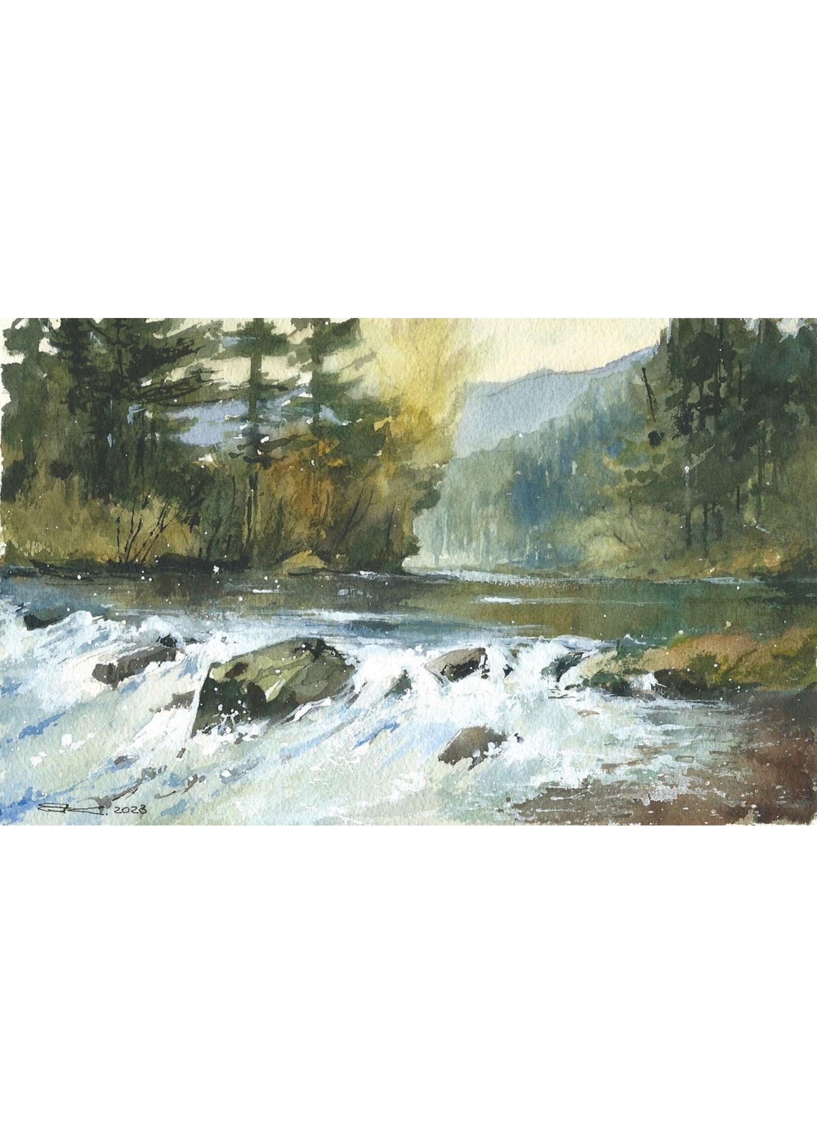 Viktor Kramarenko | Echoes of the Current | 6 x 9 | Muse Gallery