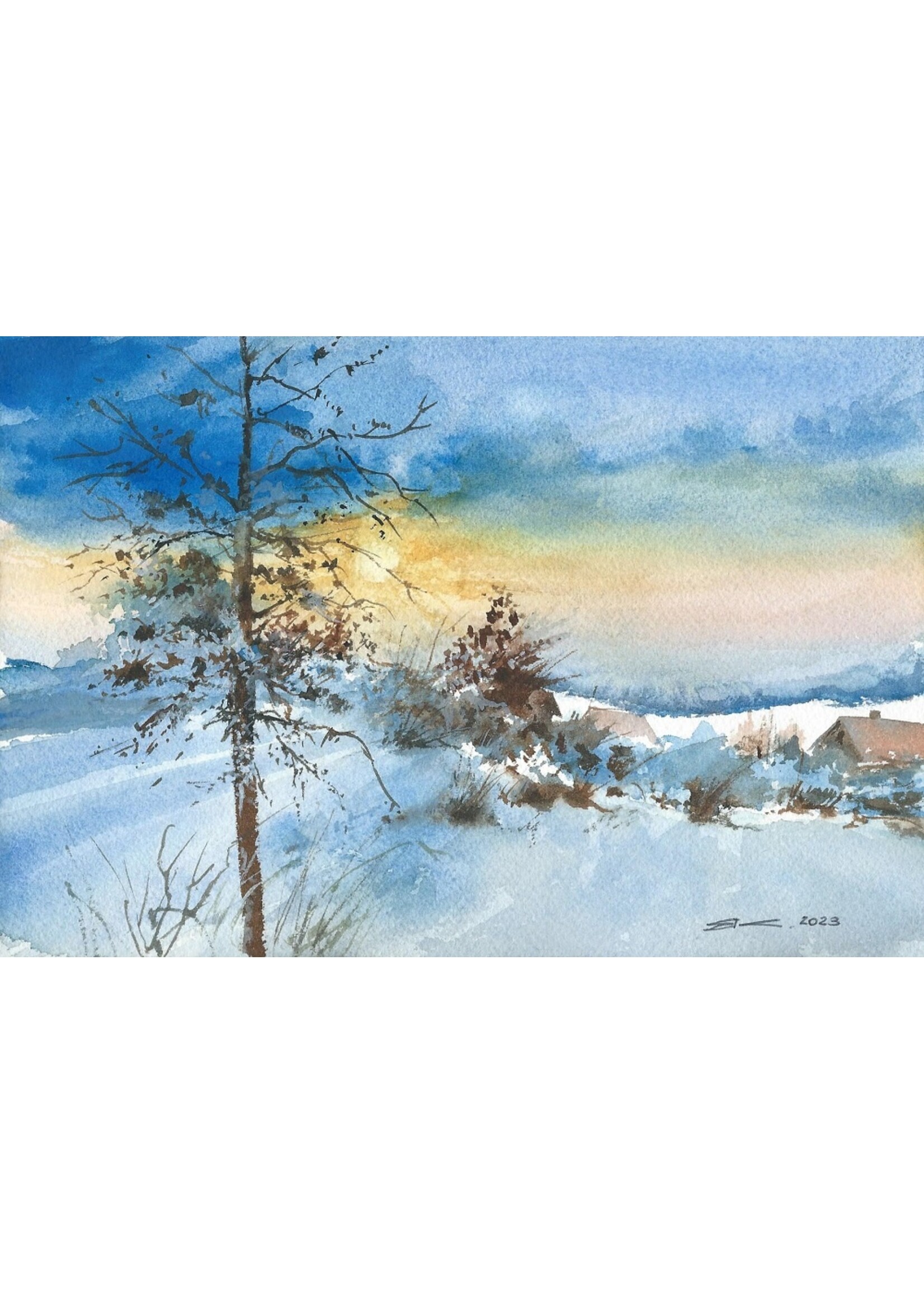 Viktor Kramarenko | Above the Snowline | 6 x 9 | Muse Gallery