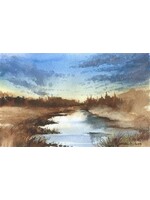 Viktor Kramarenko | Under Blue Dusk | 4.75 x 7.5 | Muse Gallery