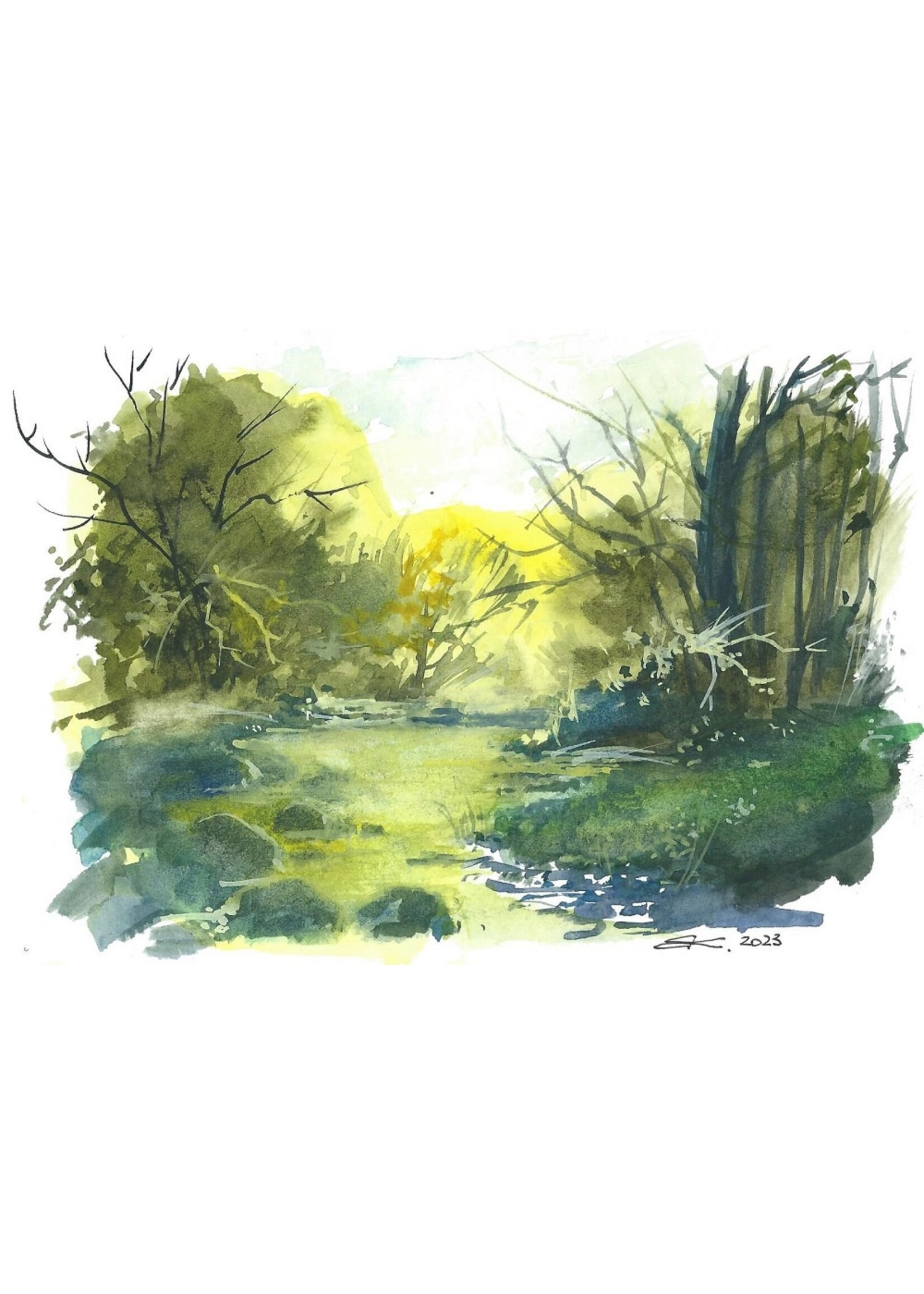 Viktor Kramarenko | Summer Glow | 5.5 x 8.5 | Muse Gallery