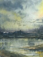 Viktor Kramarenko Edge of the Night Storm 6 x 9 | Muse Gallery