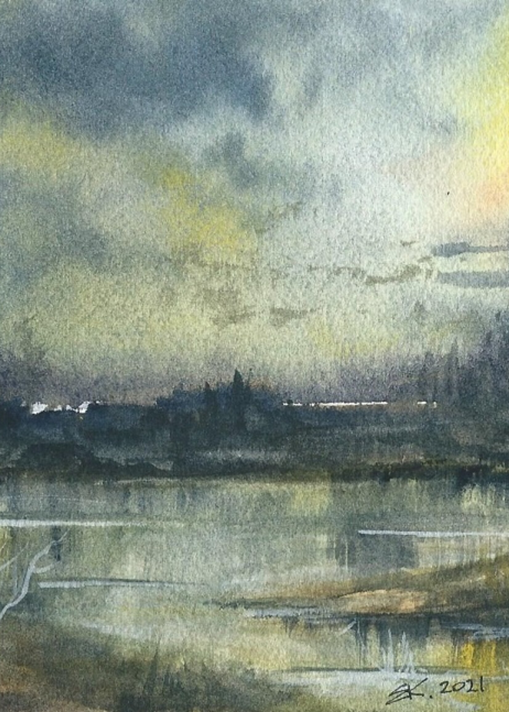 Viktor Kramarenko Edge of the Night Storm 6 x 9 | Muse Gallery