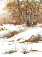 Viktor Kramarenko Winter Rustle 6 x 9 | Muse Gallery