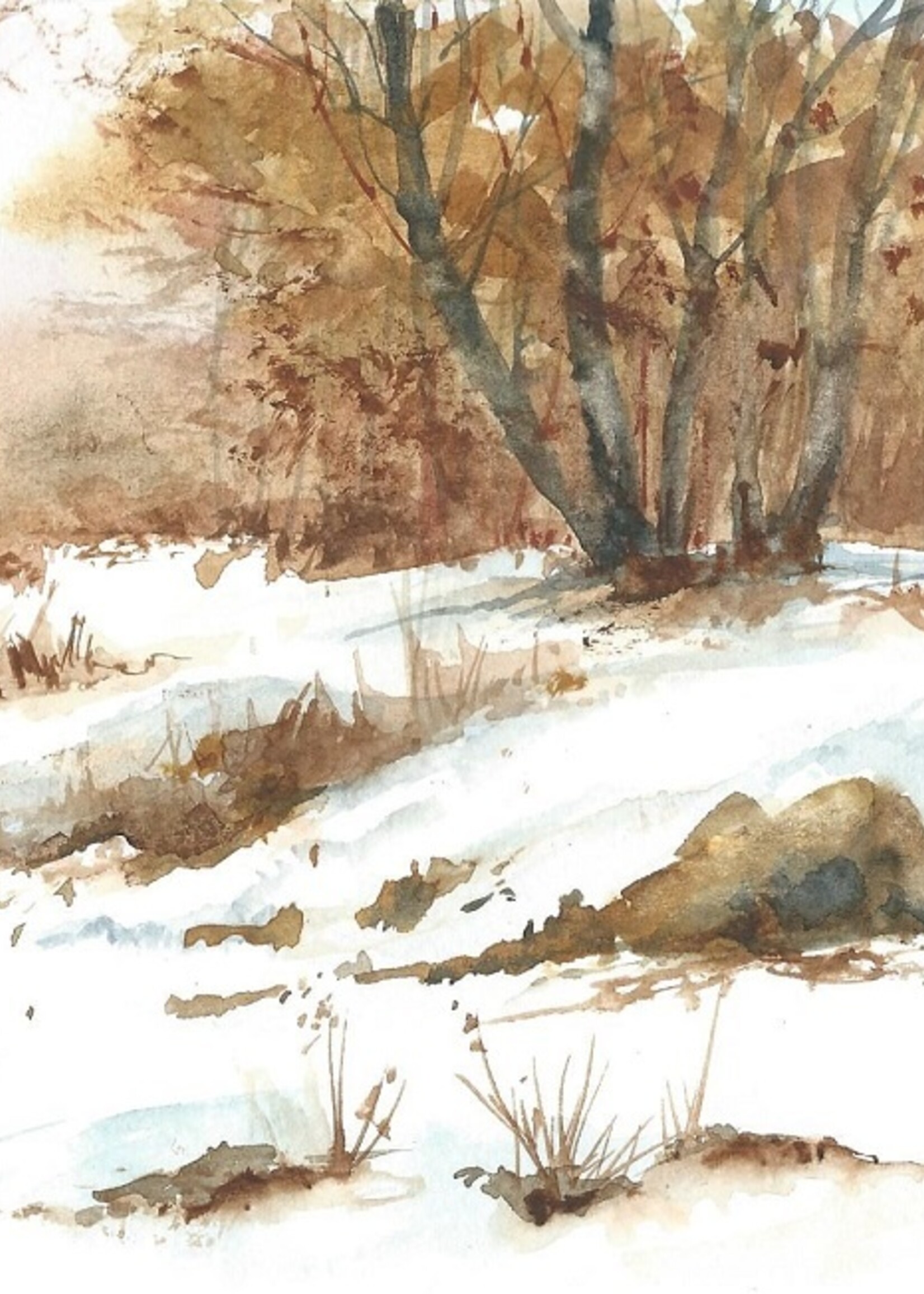 Viktor Kramarenko Winter Rustle 6 x 9 | Muse Gallery