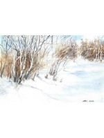 Viktor Kramarenko | Sunlit Snowfield | 6 x 9 | Muse Gallery