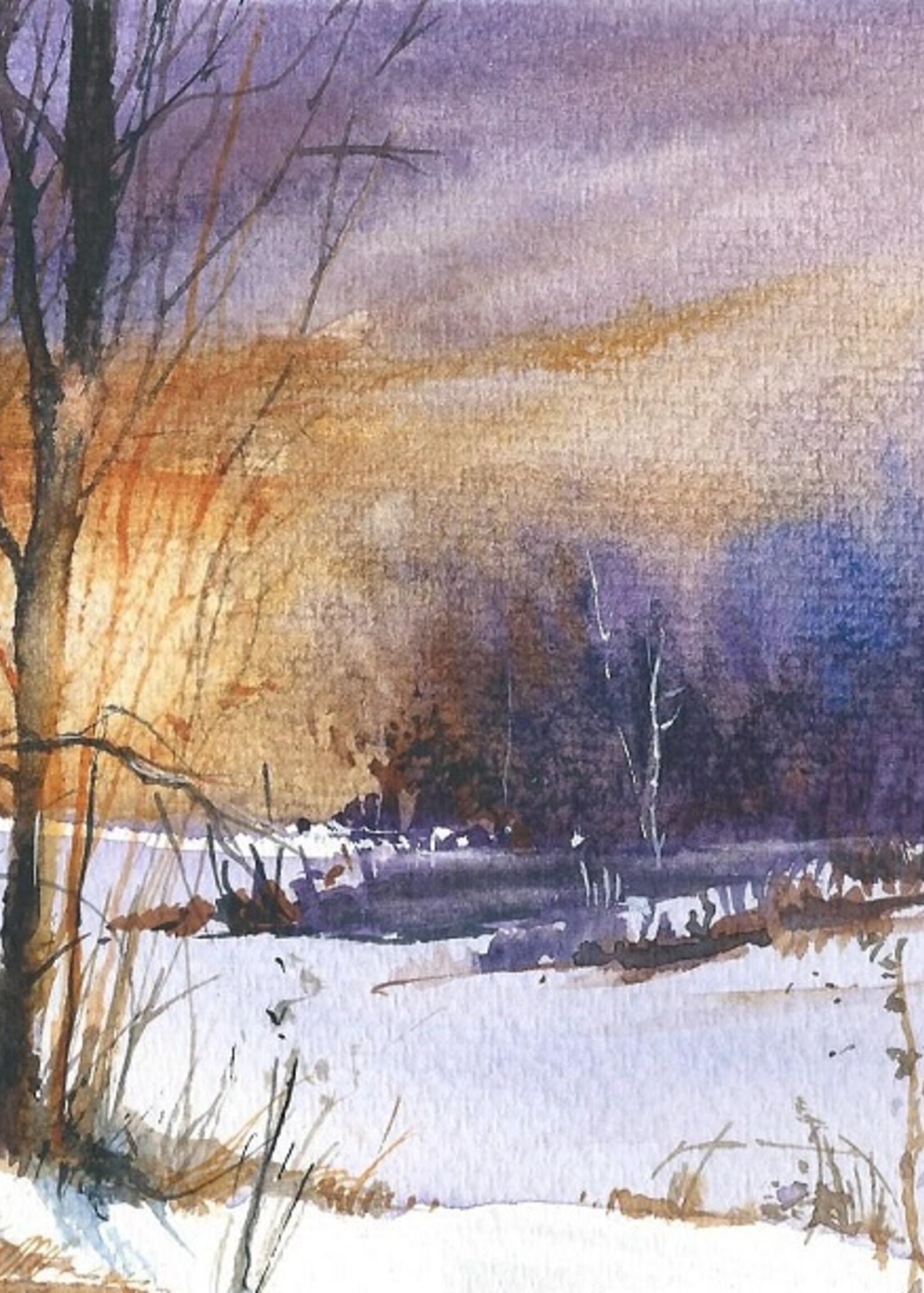 Viktor Kramarenko Late Winter Light 5.5 x 8.5 | Muse Gallery