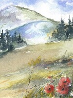 Viktor Kramarenko Bloom at the Hillside 6 x 9 | Muse Gallery