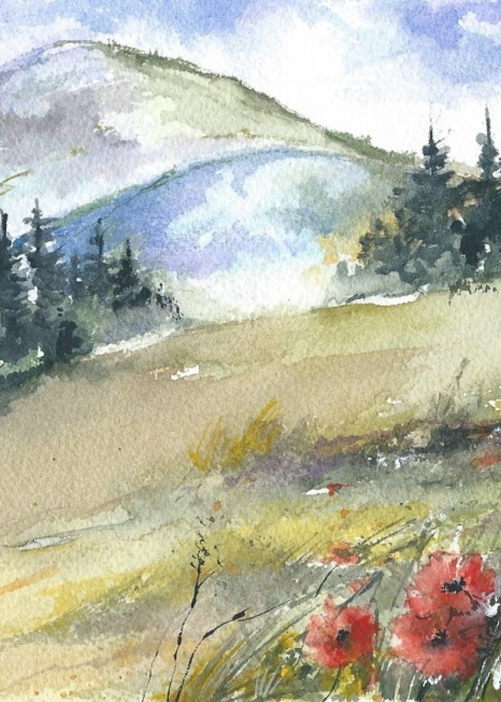 Viktor Kramarenko Bloom at the Hillside 6 x 9 | Muse Gallery