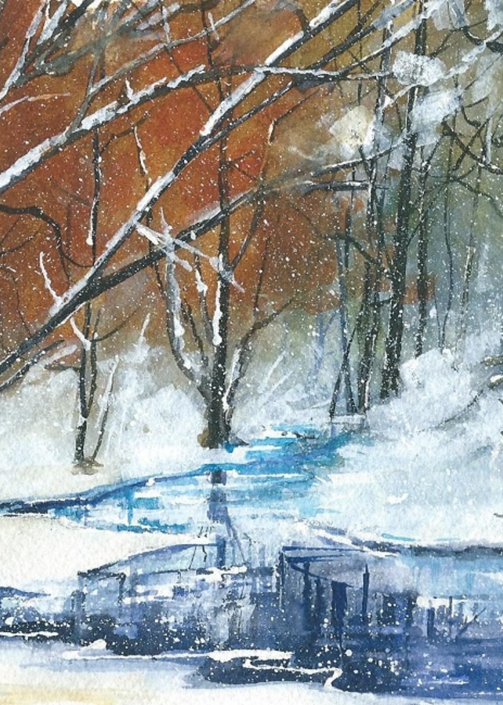 Viktor Kramarenko Winter Flow 6 x 9 | Muse Gallery