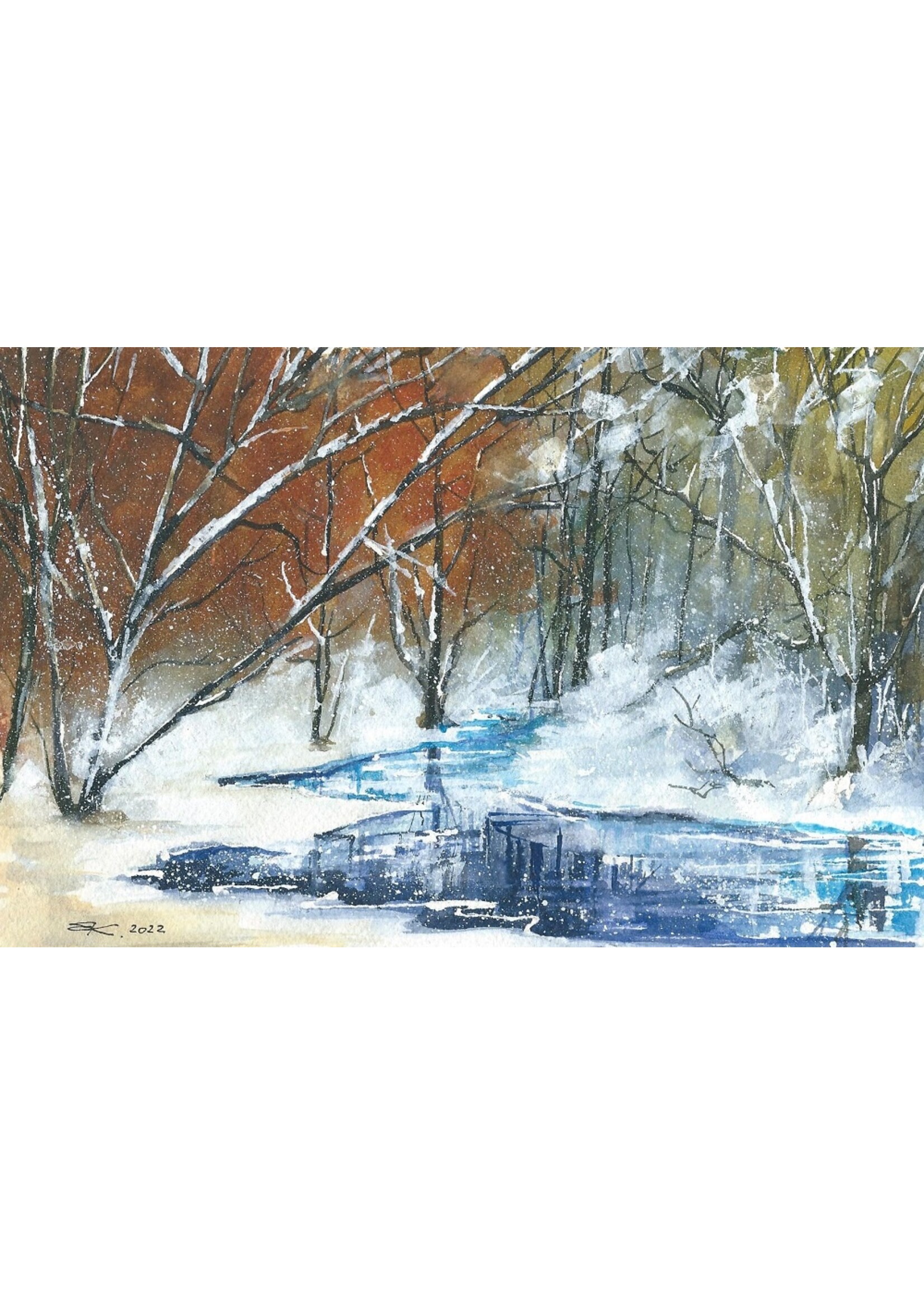 Viktor Kramarenko | Winter Flow | 6 x 9 | Muse Gallery