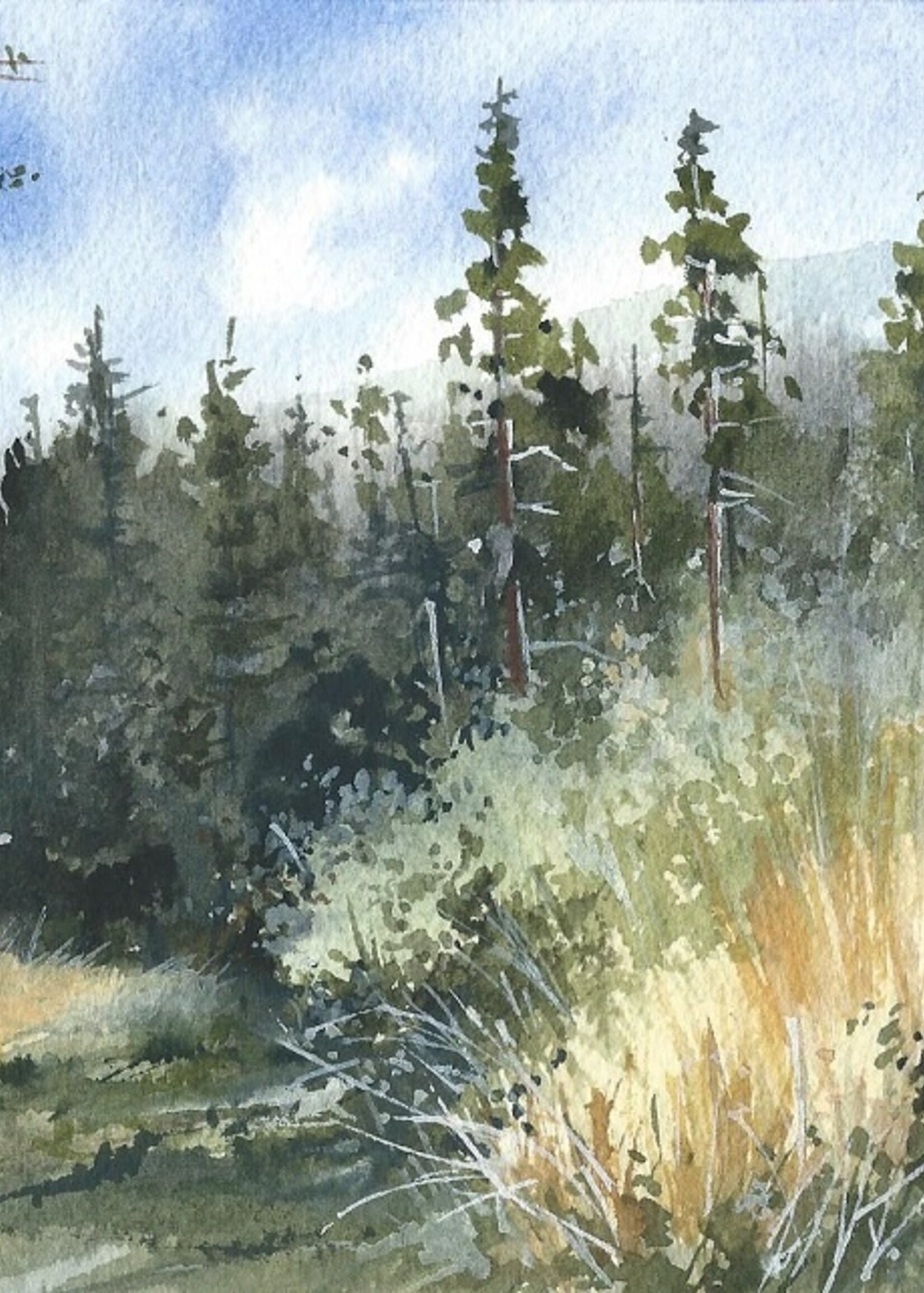 Viktor Kramarenko Toward the Green Edge 6 x 9 | Muse Gallery