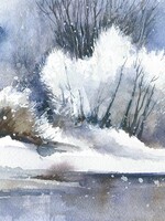 Viktor Kramarenko Where the River Freezes 6 x 9 | Muse Gallery