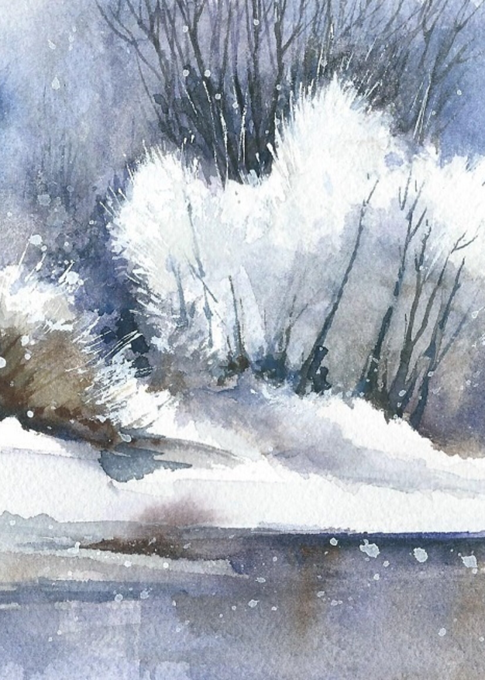 Viktor Kramarenko Where the River Freezes 6 x 9 | Muse Gallery