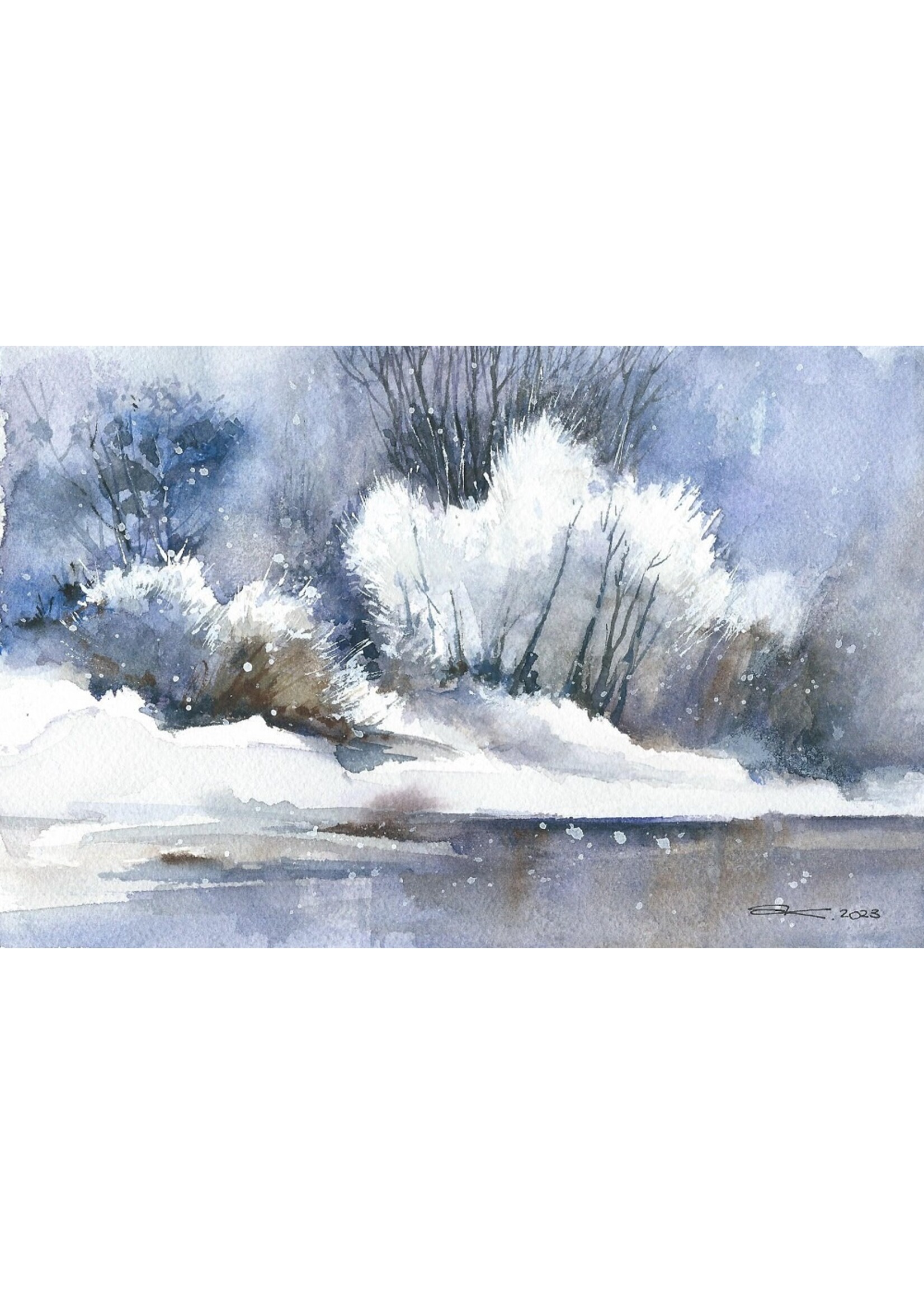 Viktor Kramarenko | Where the River Freezes | 6 x 9 | Muse Gallery