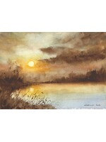 Viktor Kramarenko | Still Waters, Setting Sun | 6 x 9 | Muse Gallery