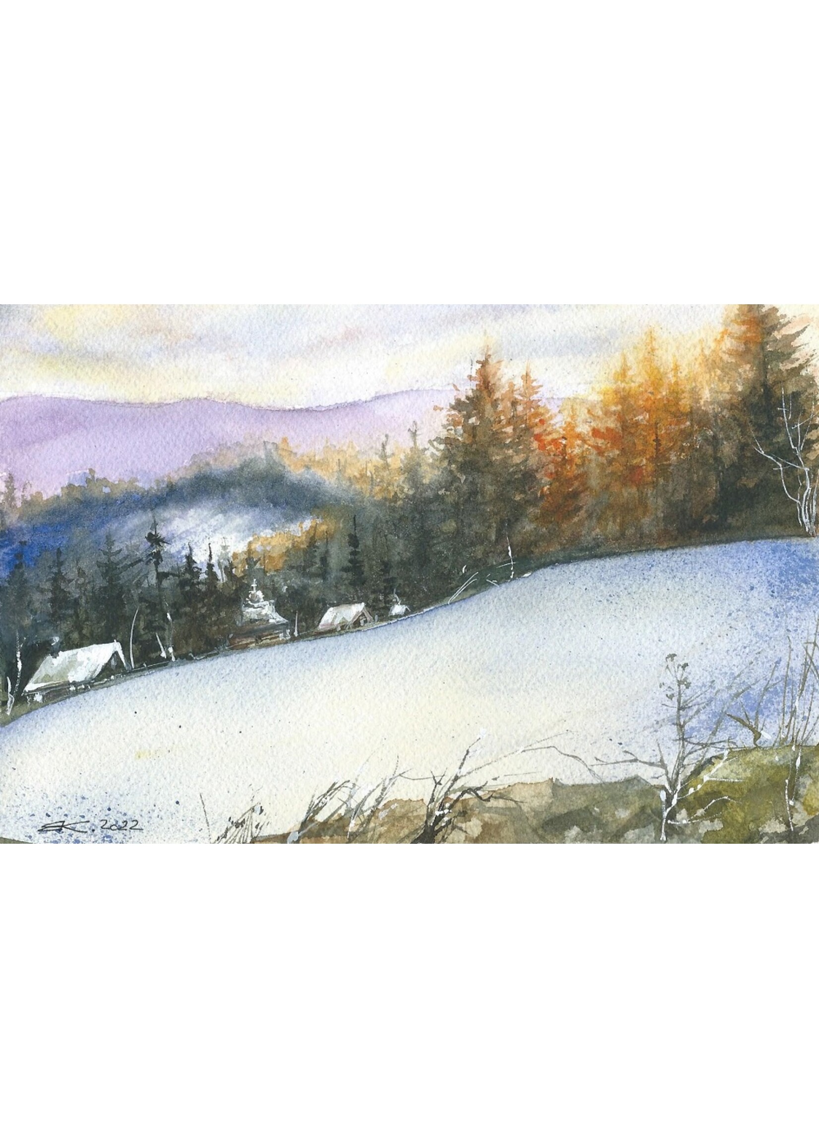 Viktor Kramarenko | Warmth in the Cold | 6 x 9 | Muse Gallery