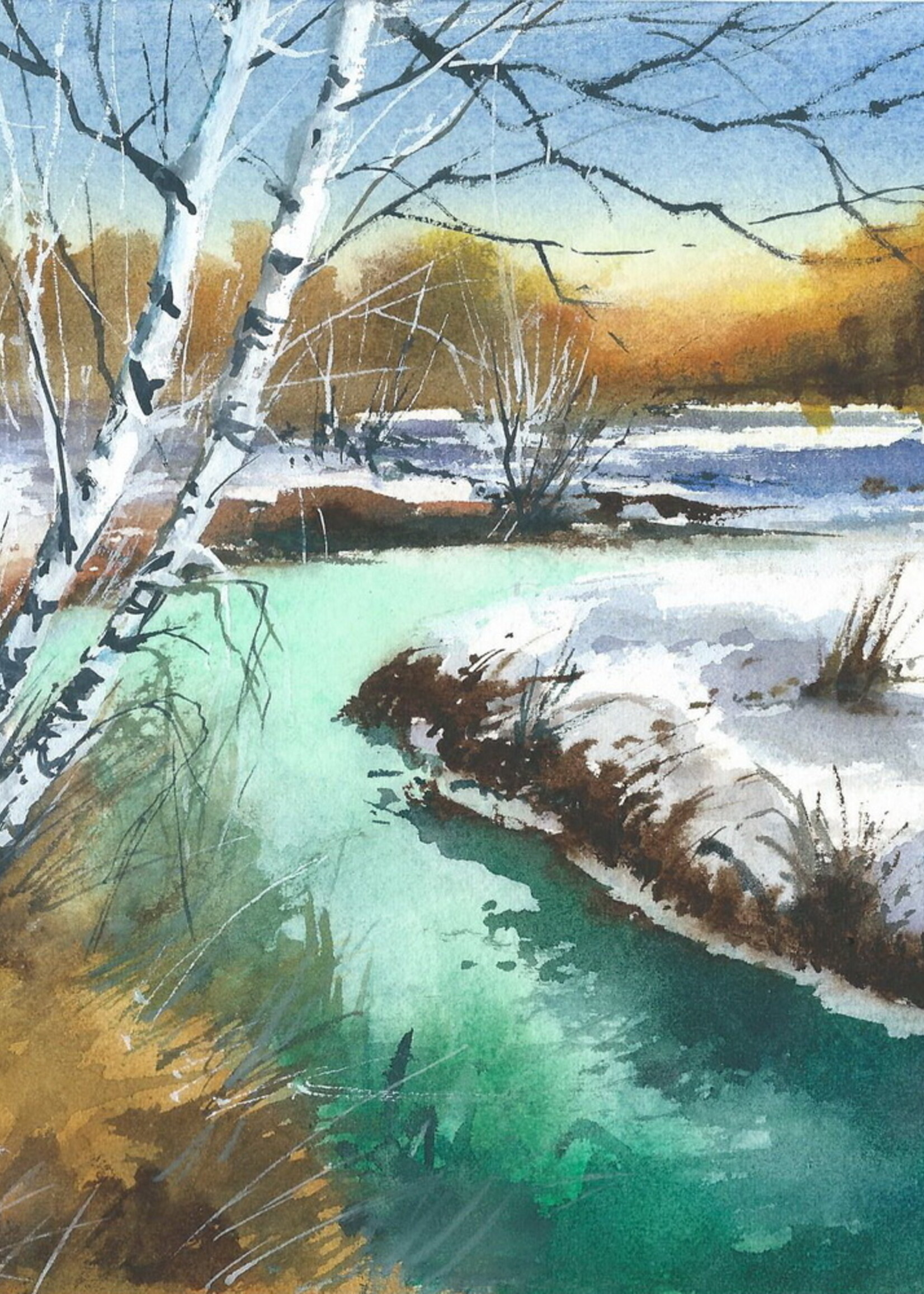 Viktor Kramarenko  Gentle Spring Drift 7 x 10 | Muse Gallery