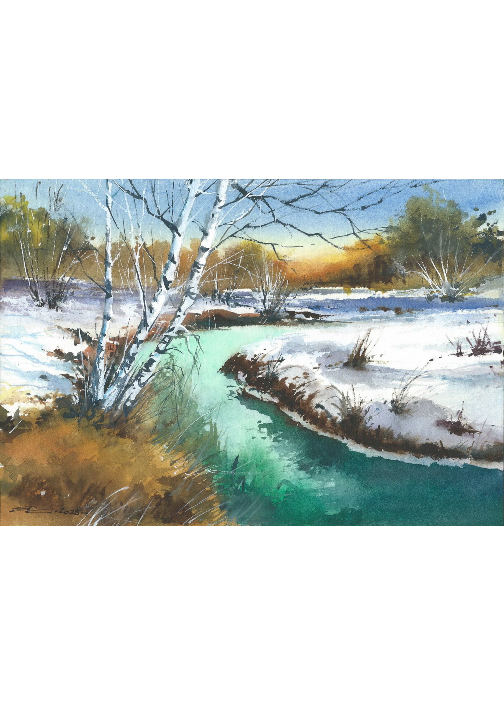 Viktor Kramarenko | Gentle Spring Drift | 7 x 10 | Muse Gallery