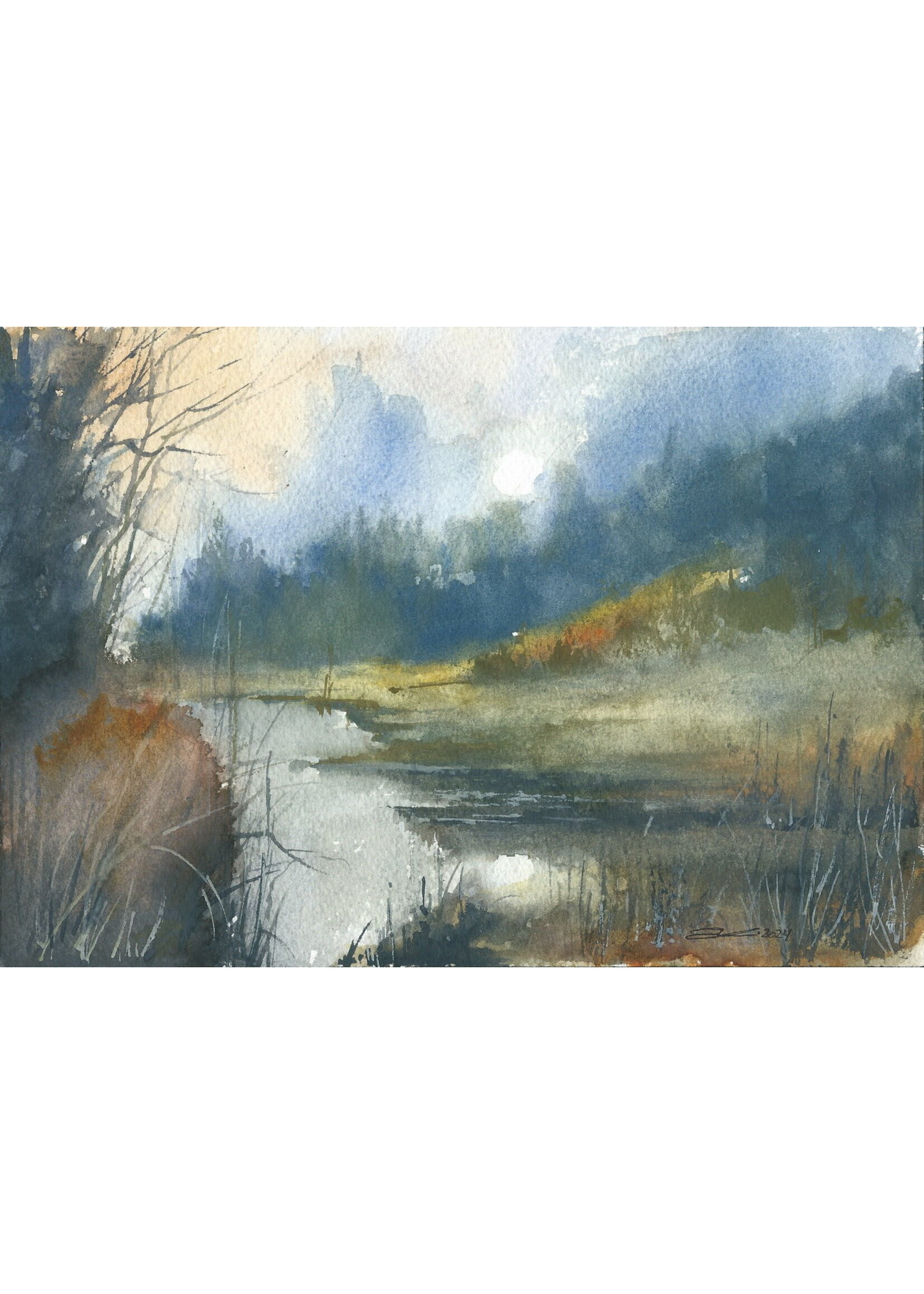 Viktor Kramarenko | Through the Haze | 7 x 10 | Muse Gallery