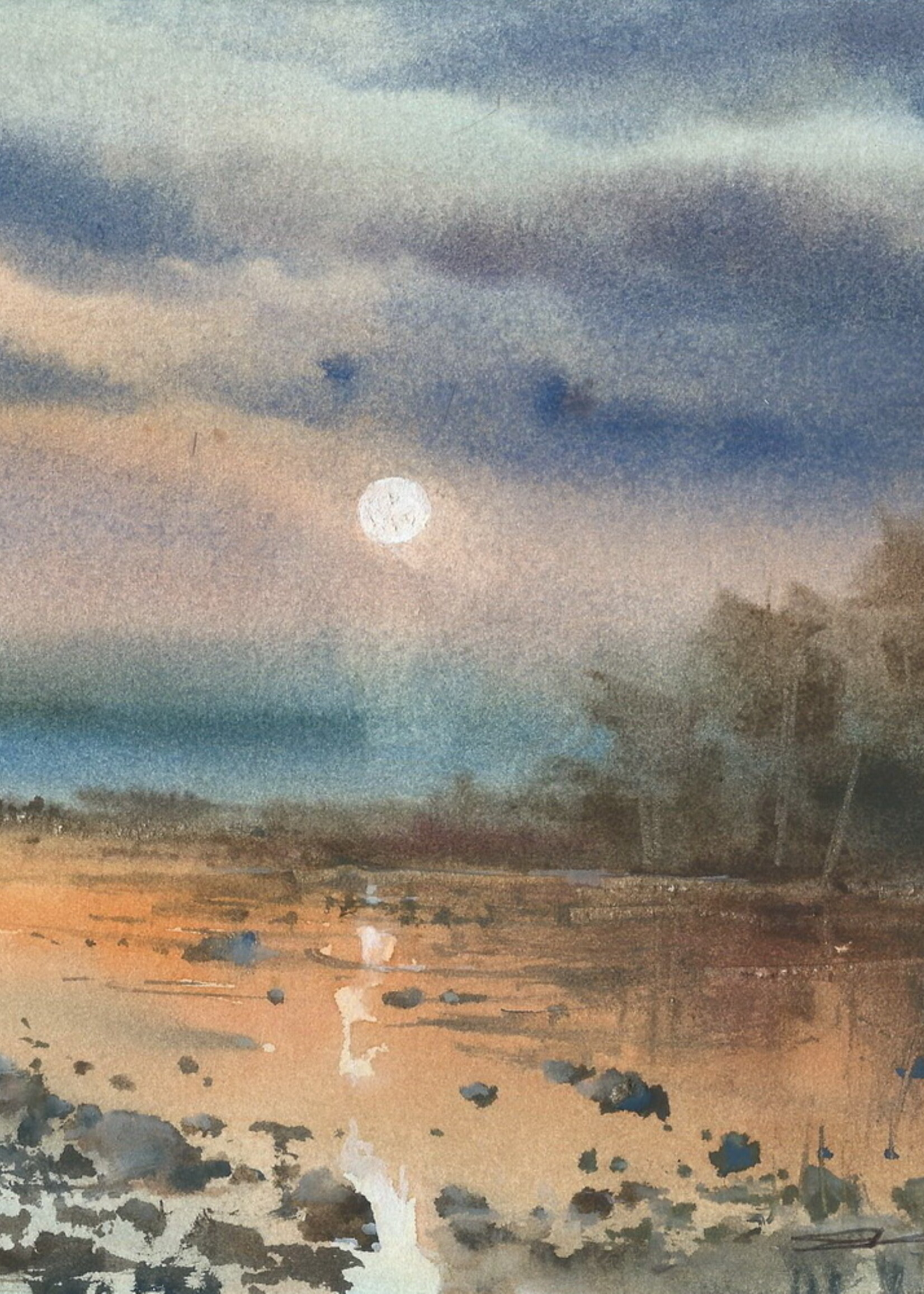 Viktor Kramarenko Evening Embers 7 x 10 | Muse Gallery