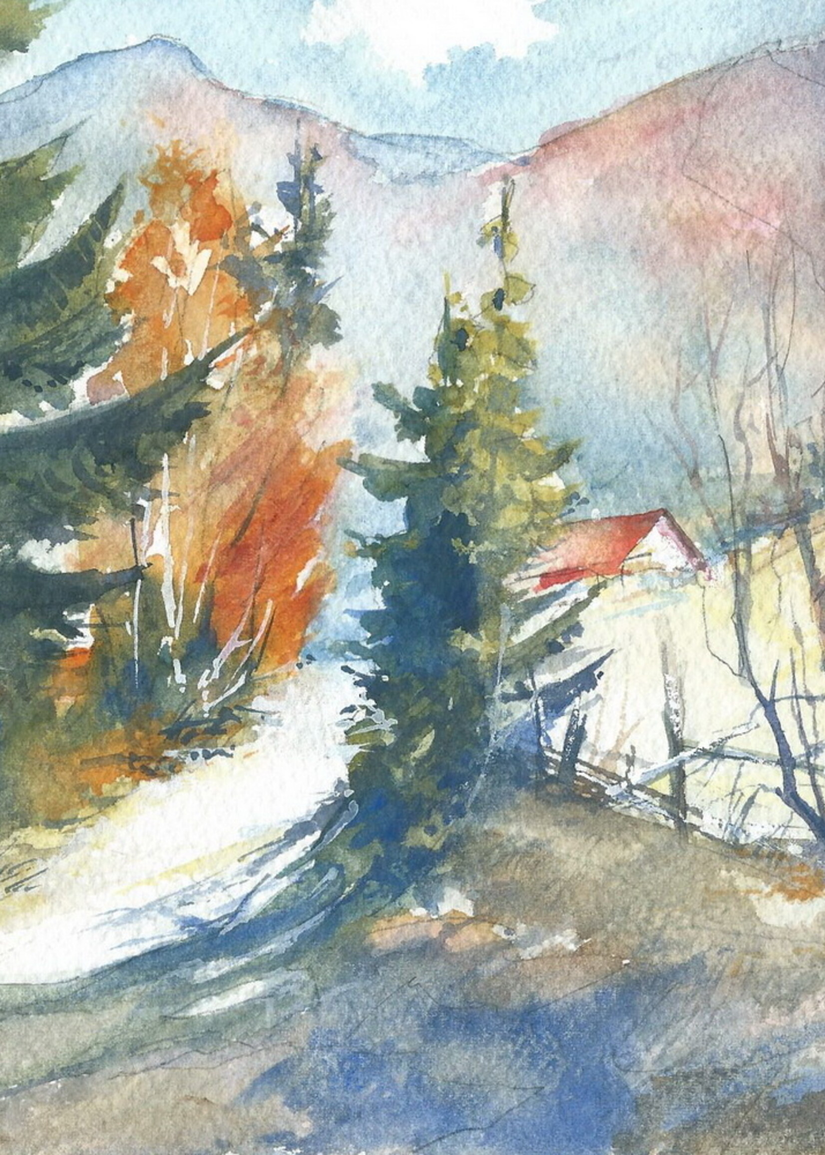 Viktor Kramarenko Rustling Ridge Homes 7 x 10 | Muse Gallery