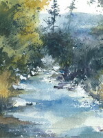 Viktor Kramarenko A River Runs Wild 6 x 9 | Muse Gallery