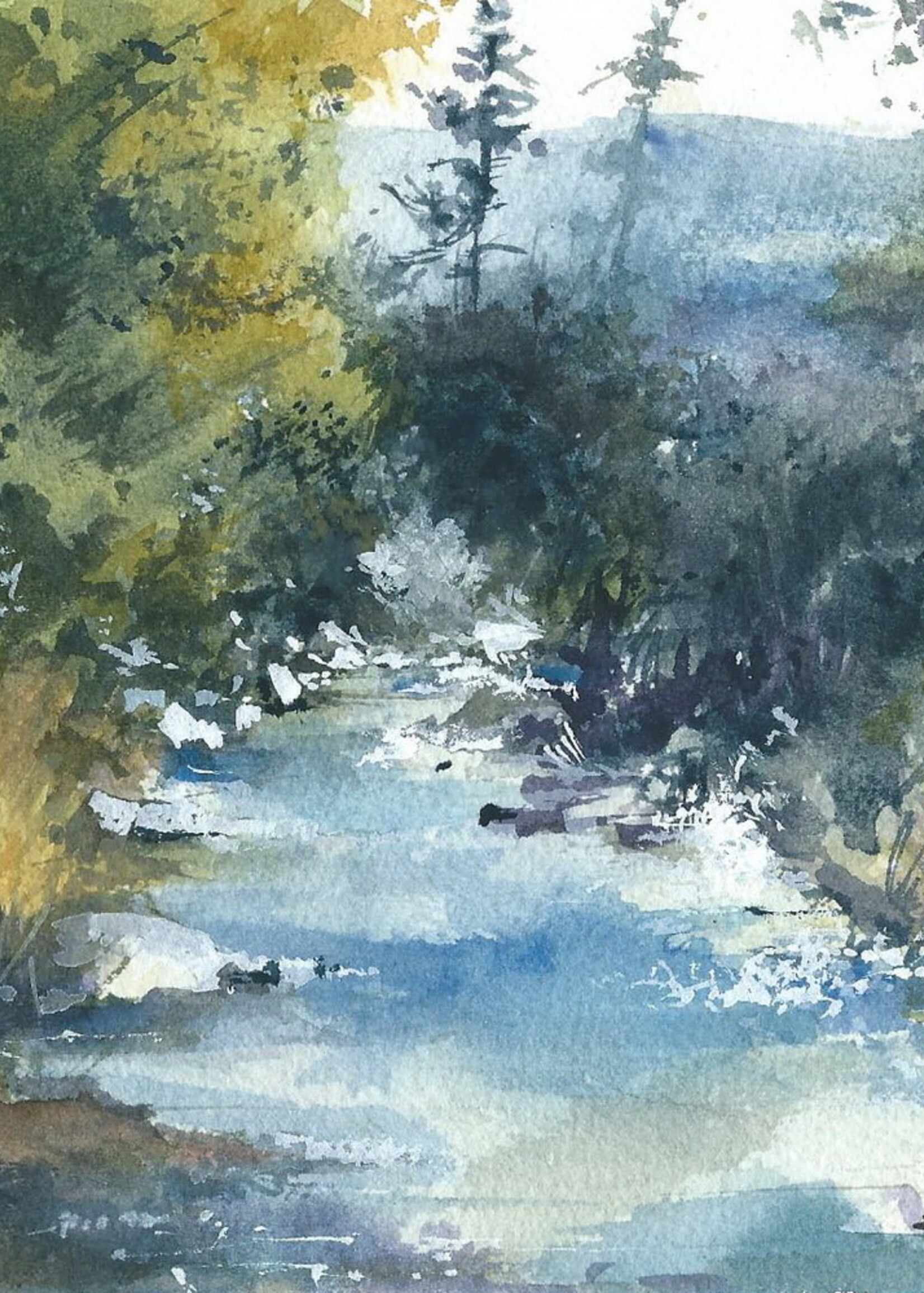 Viktor Kramarenko A River Runs Wild 6 x 9 | Muse Gallery