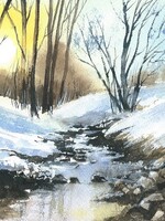 Viktor Kramarenko In Gentle Winter 6 x 9 | Muse Gallery