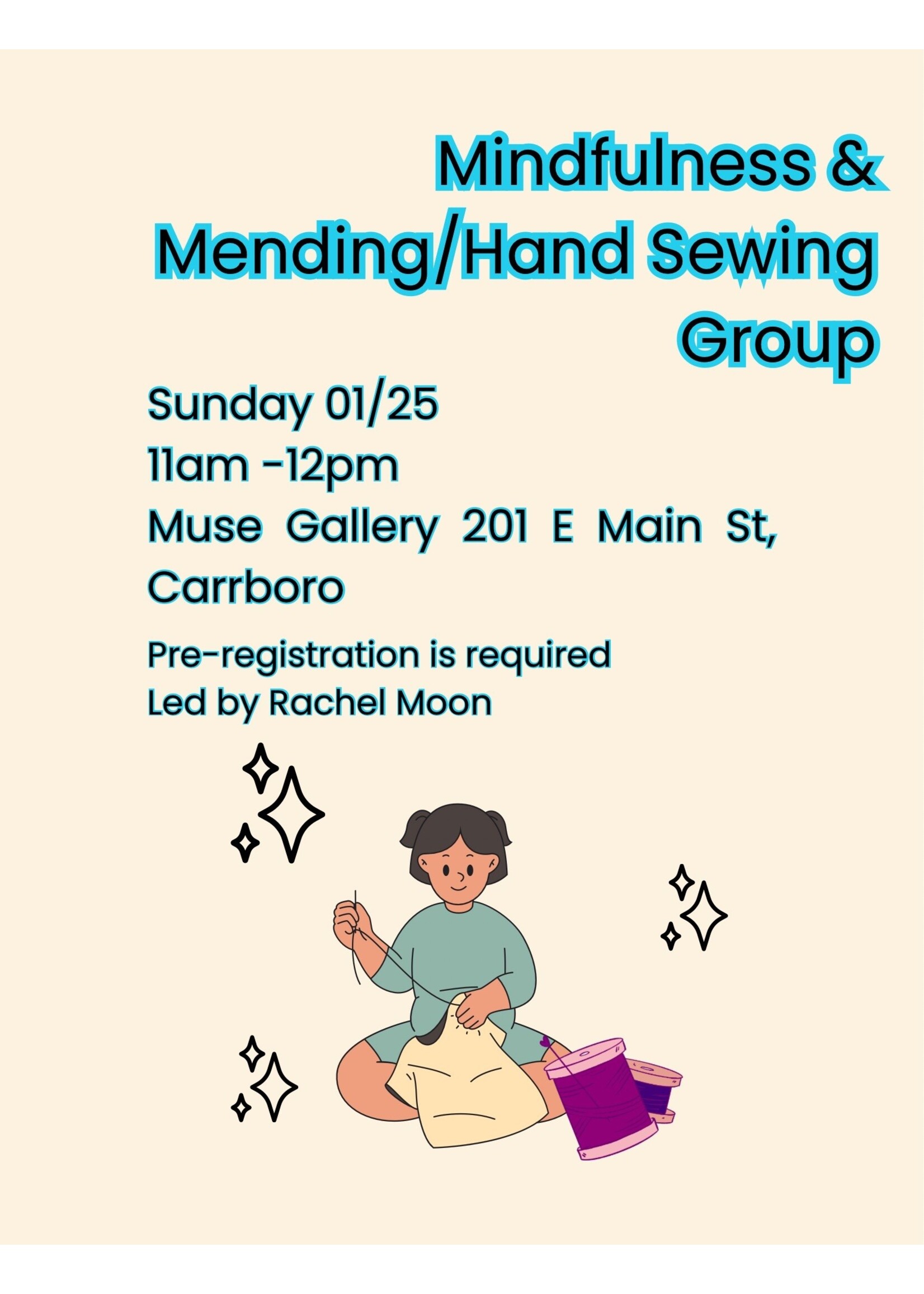 Mindfulness & Mending | Hand Sewing Group with Rachel Moon ( Jan 25, 2026 )