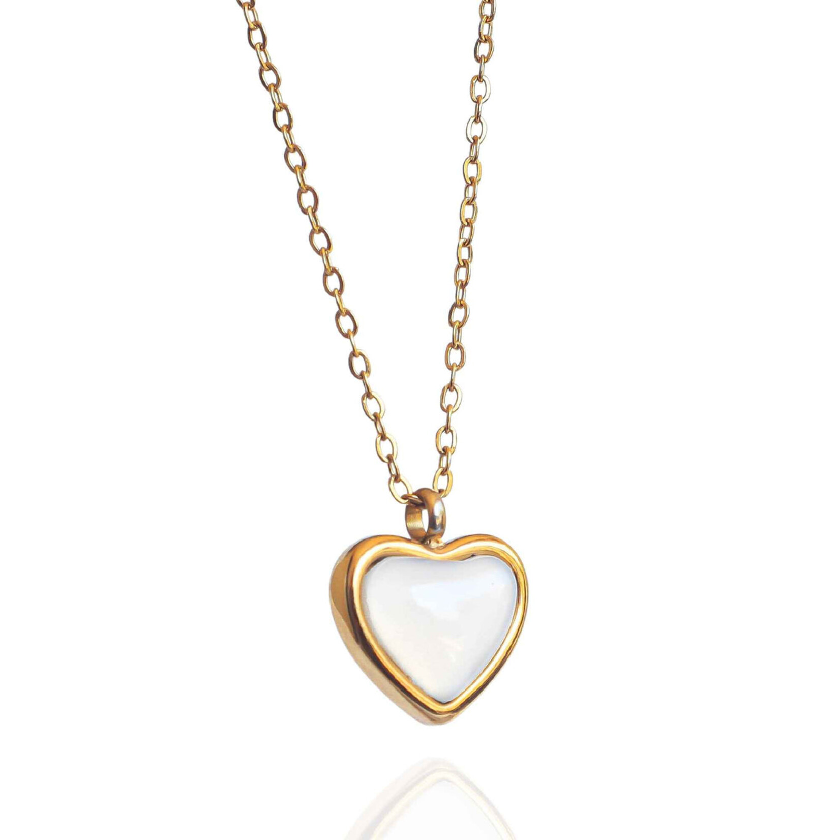 Aryenne Jewelry & Suncatchers Aryenne Jewelry & Suncatchers White Agate Heart Necklace