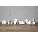 Creative Co-op Creative Co Op Ceramic bunnies white