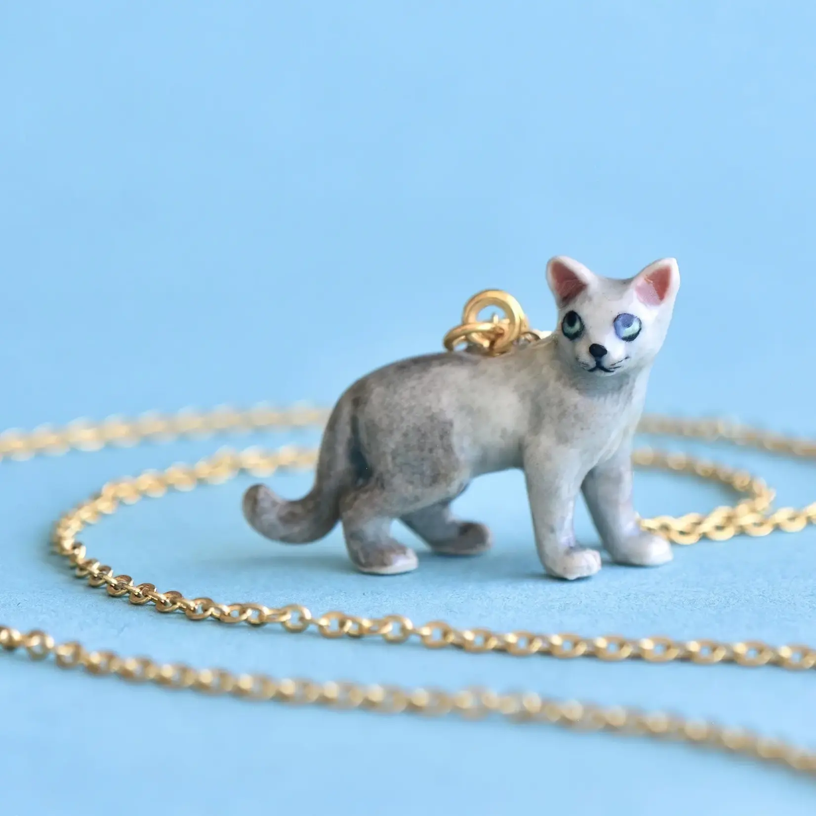 Camp Hollow Camp Hollow Grey Cat Necklace