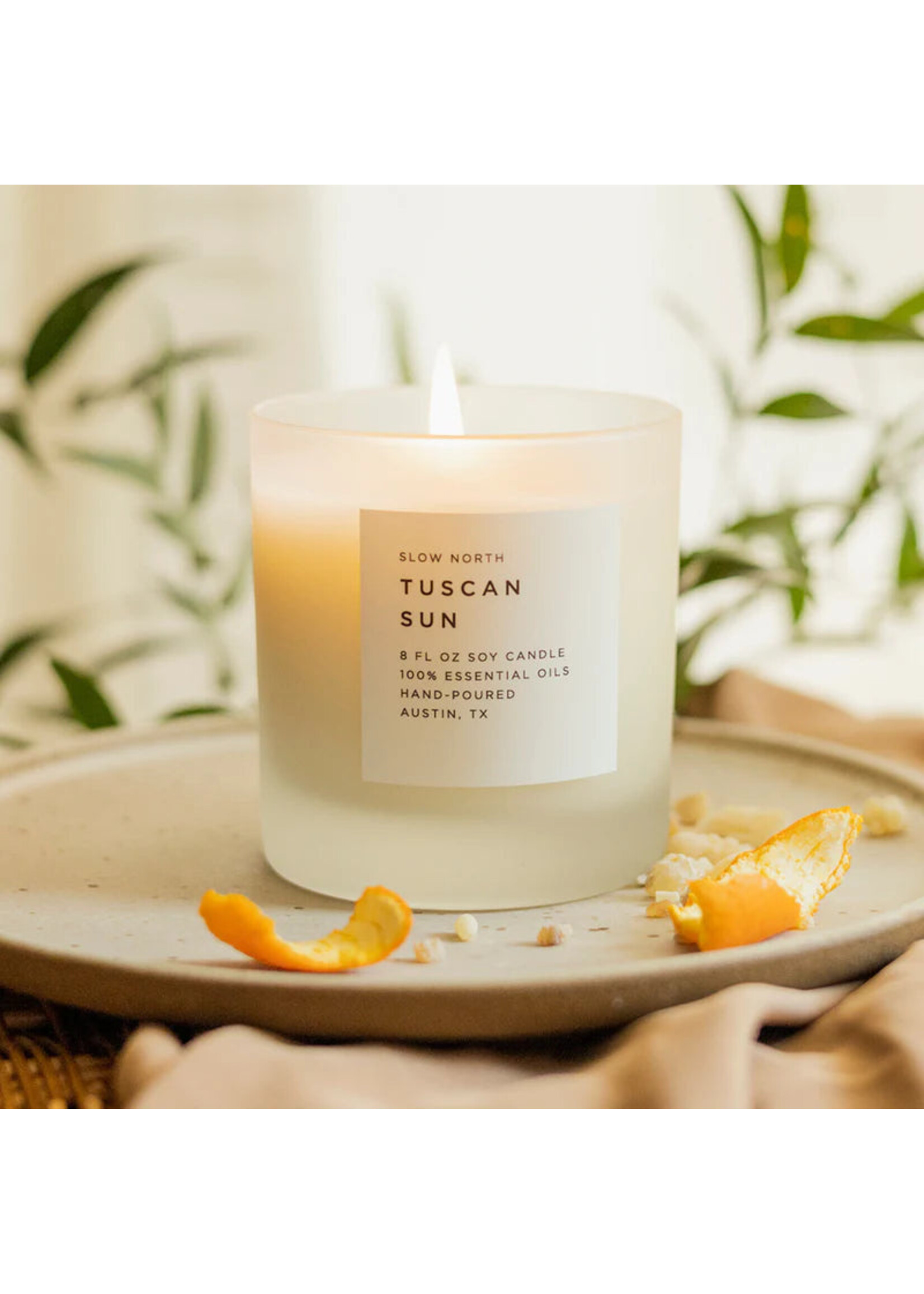 slow north Slow North Tuscan Sun Frosted Candle