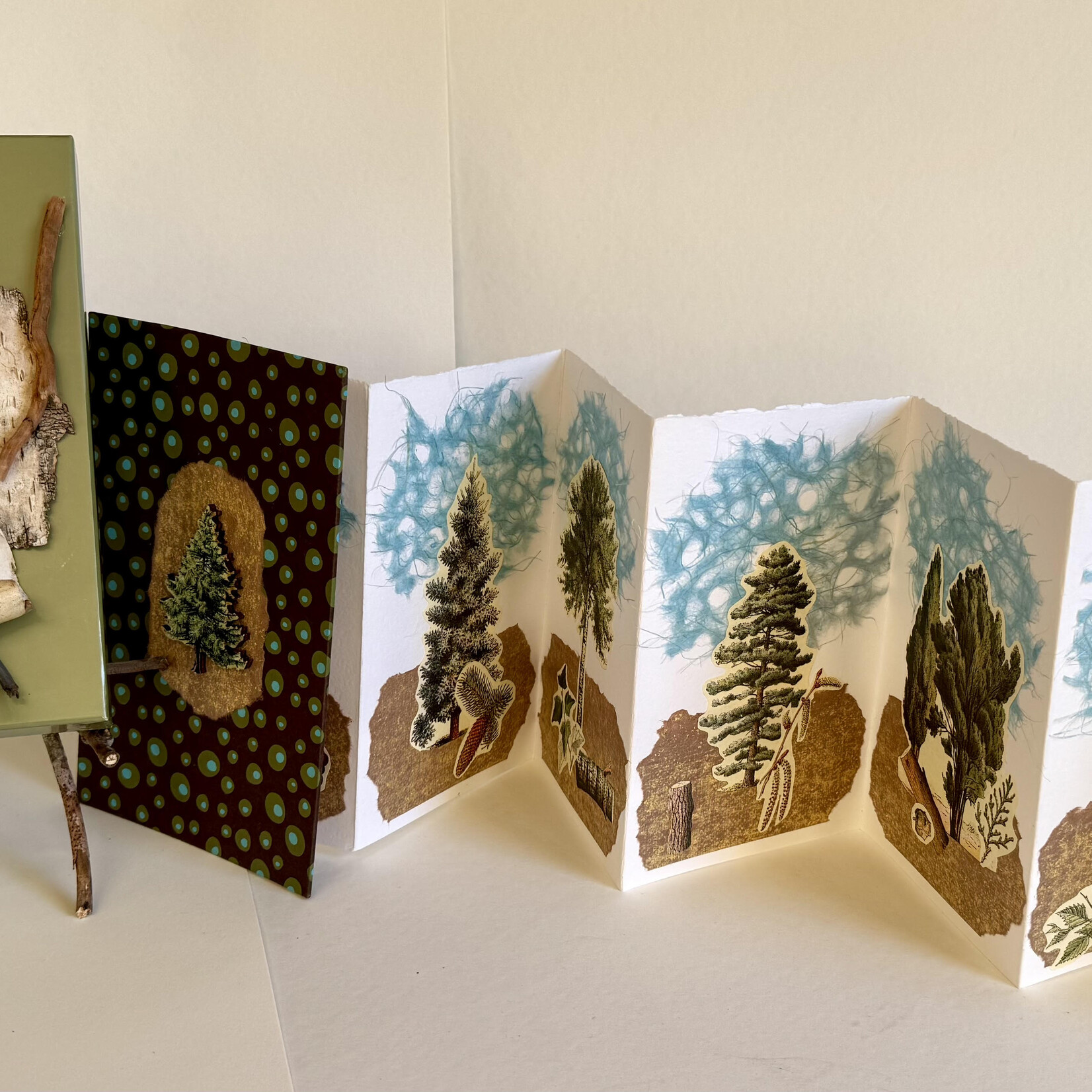 Pulp Fiction Helen Spielman An Homage to Trees  33" w x 8.5" h x 3" d | Muse Gallery