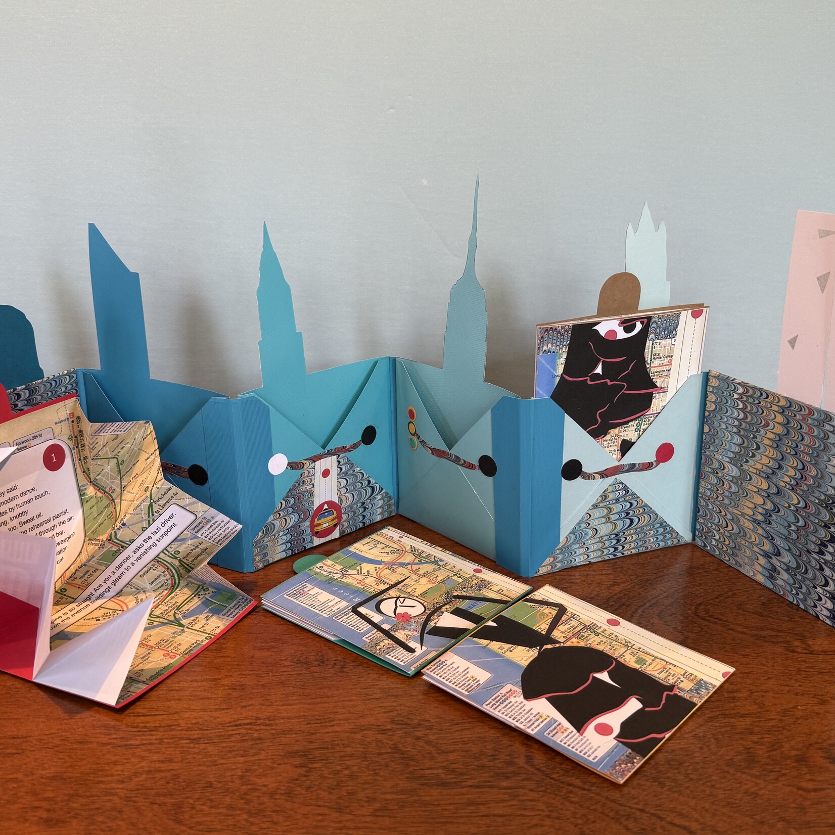 Pulp Fiction Sylvia Miller City Dance Accordion Book 8.5 x 22 x 4| Muse Gallery