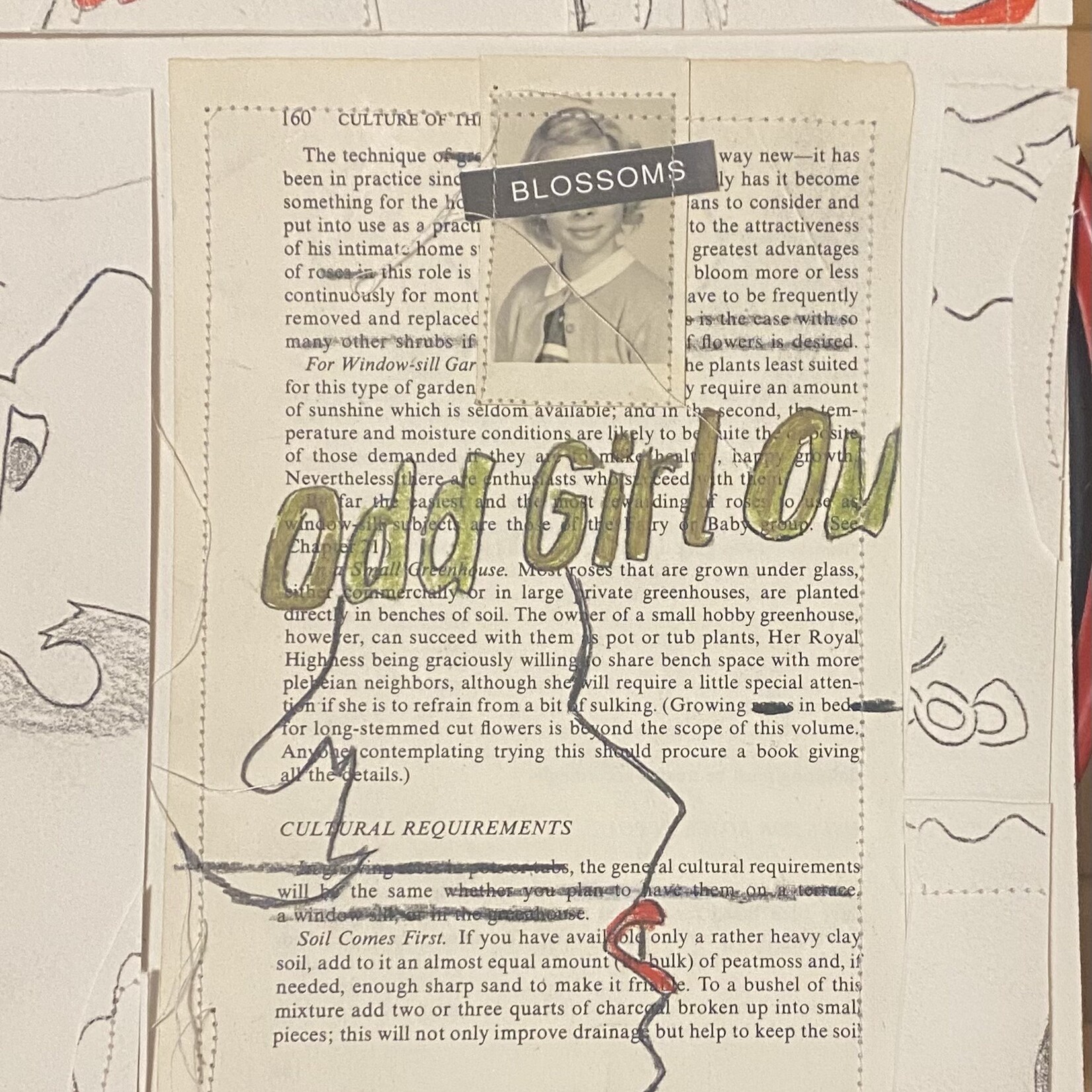 Pulp Fiction Jill Moffett Odd Girl Out 12 x 16| Muse Gallery